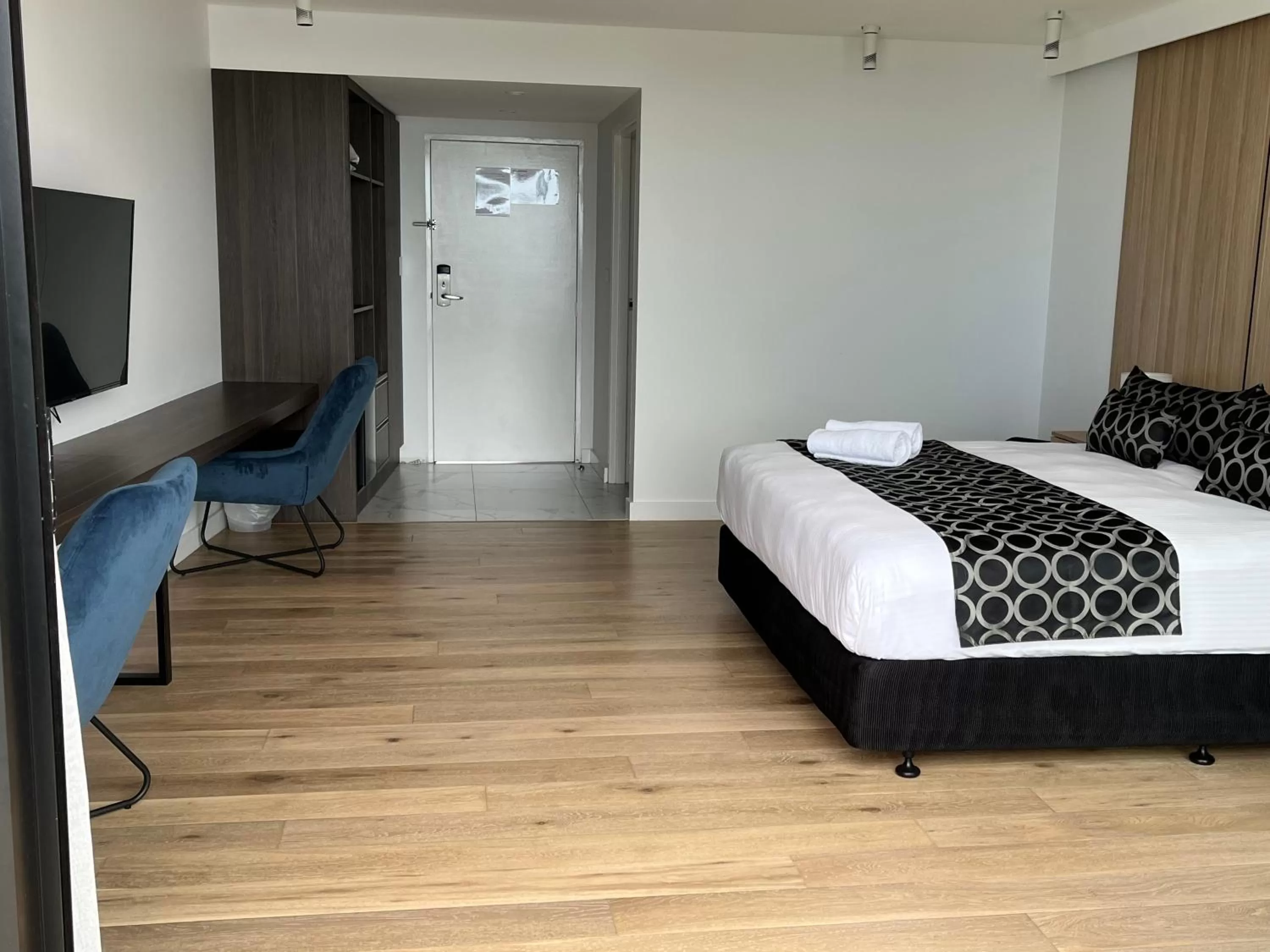 Bed in Ocean Front Motel