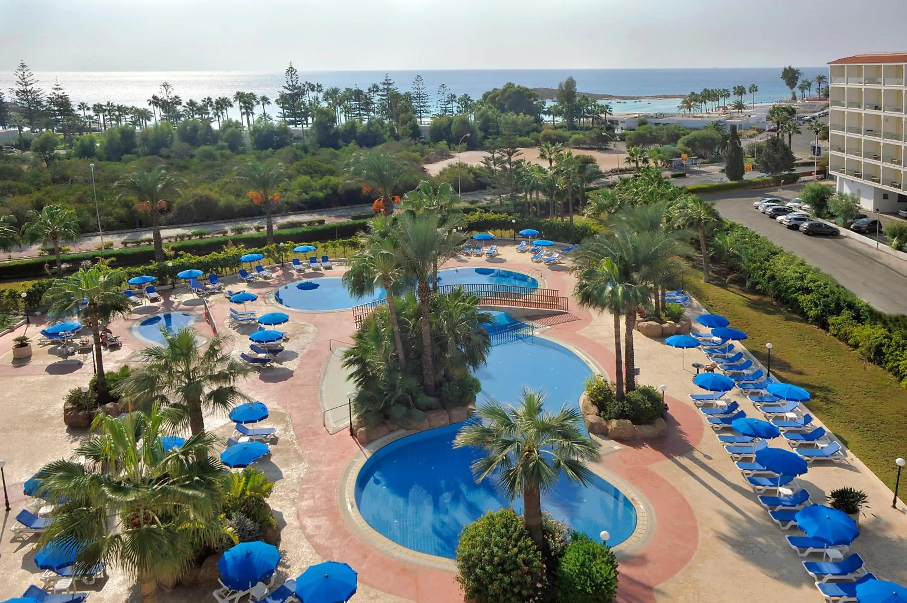 Beach, Pool View in Nissiana Hotel & Bungalows