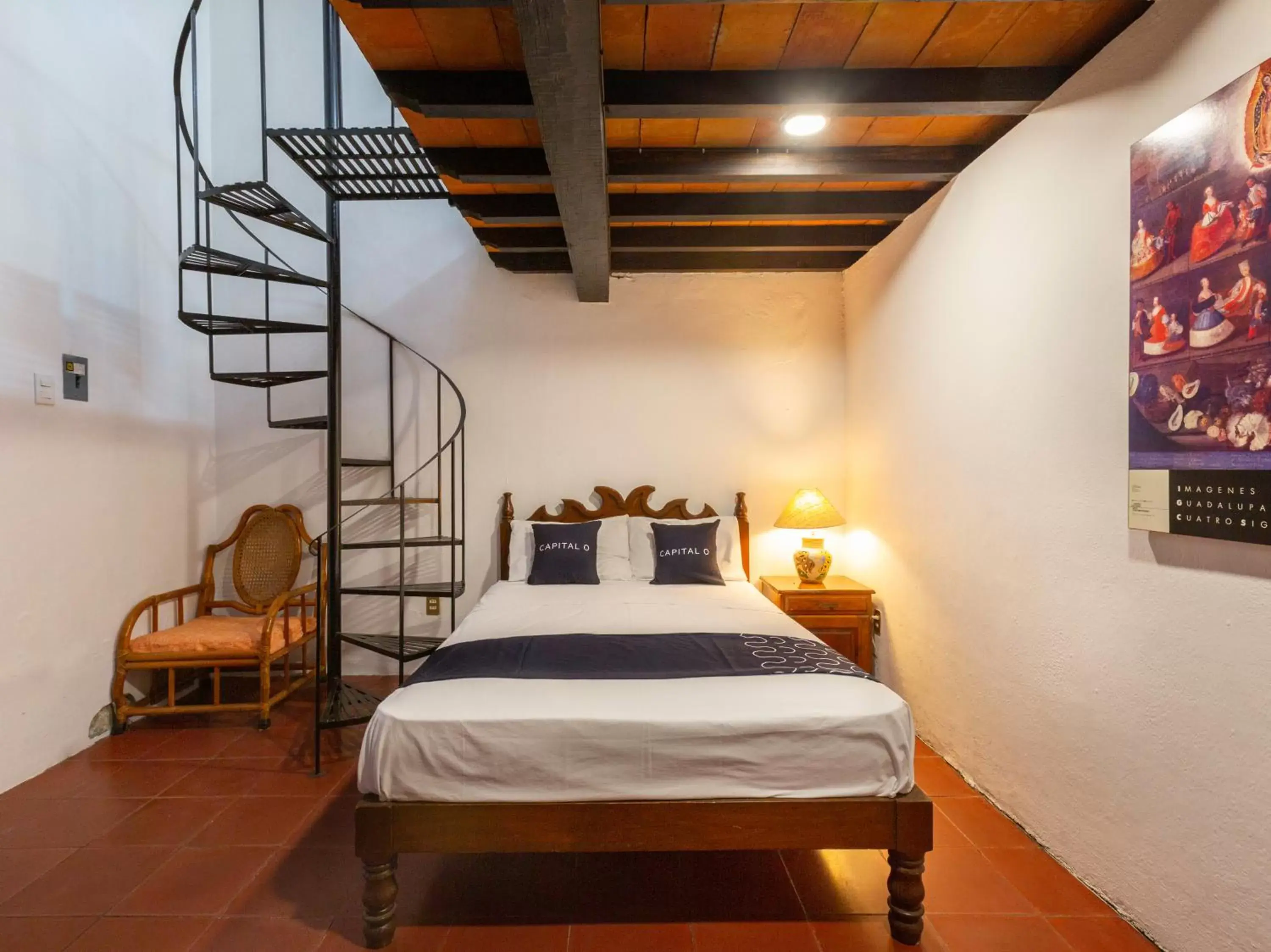 Bedroom, Bed in Capital O Posada La Casa De La Tia, Oaxaca