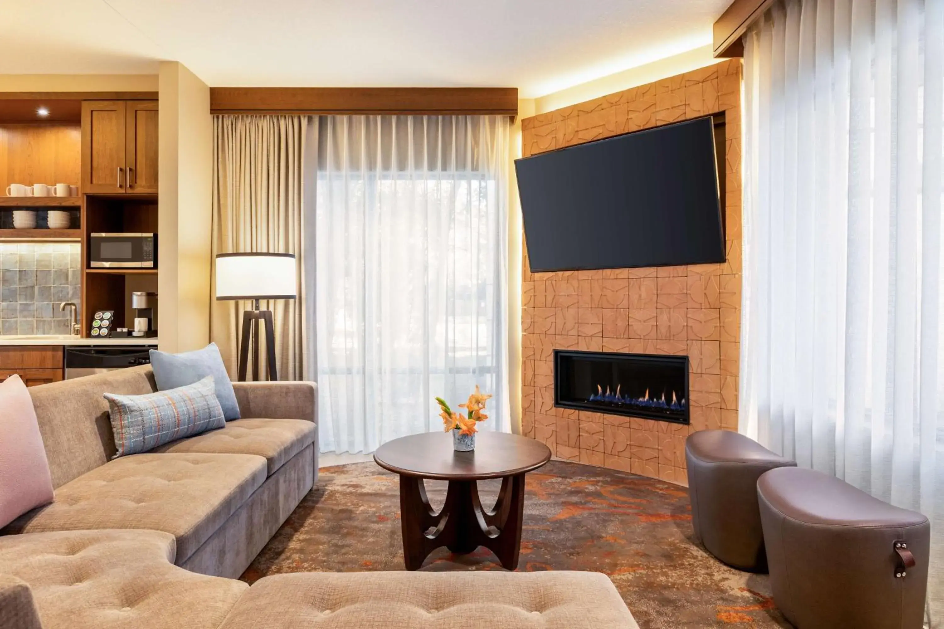 Living room in Casitas At The Hoodoo Moab, Curio Collection By Hilton Living room in Casitas At The Hoodoo Moab, Curio Collection By Hilton