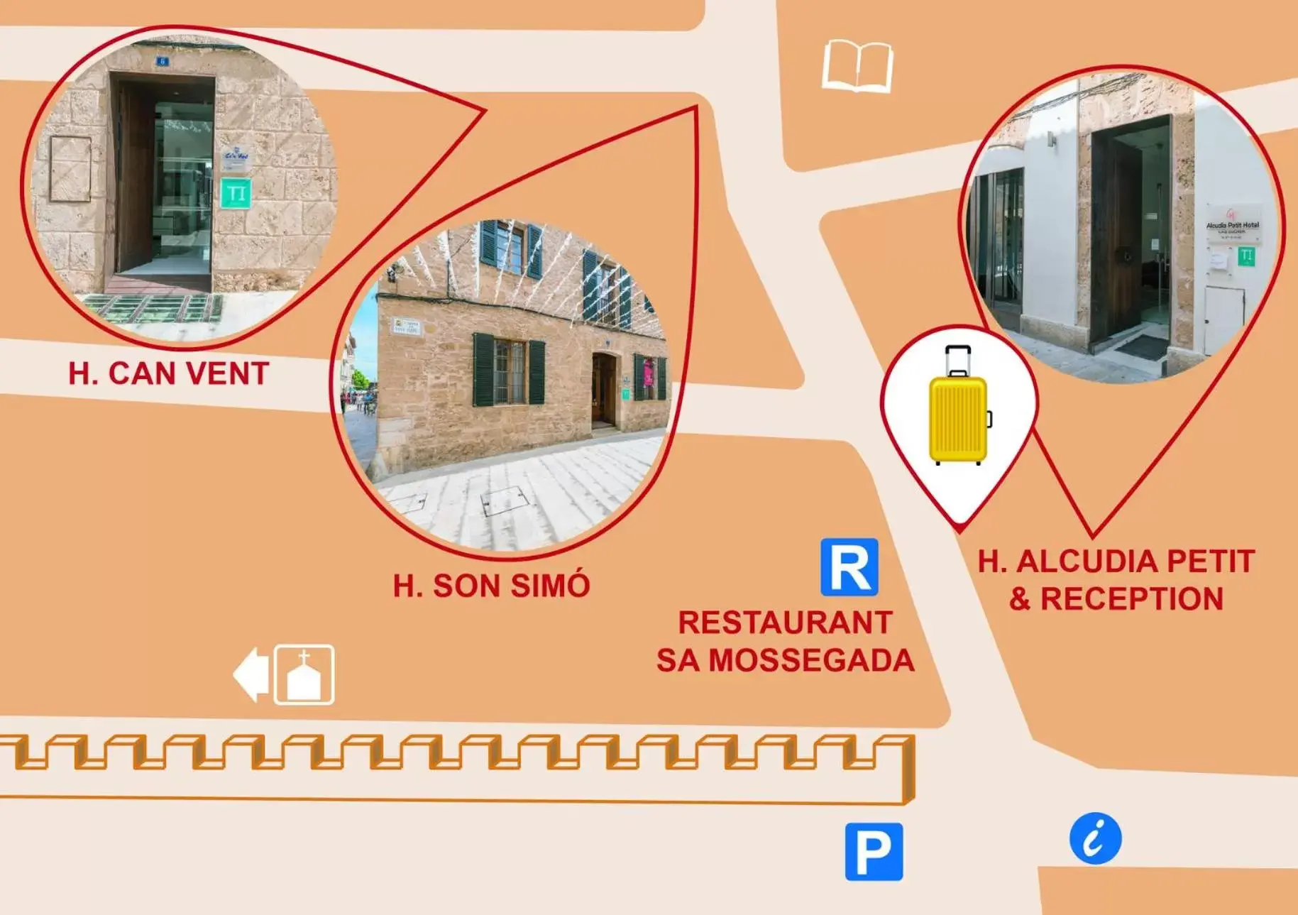 Property building, Floor Plan in Hotel Can Simo