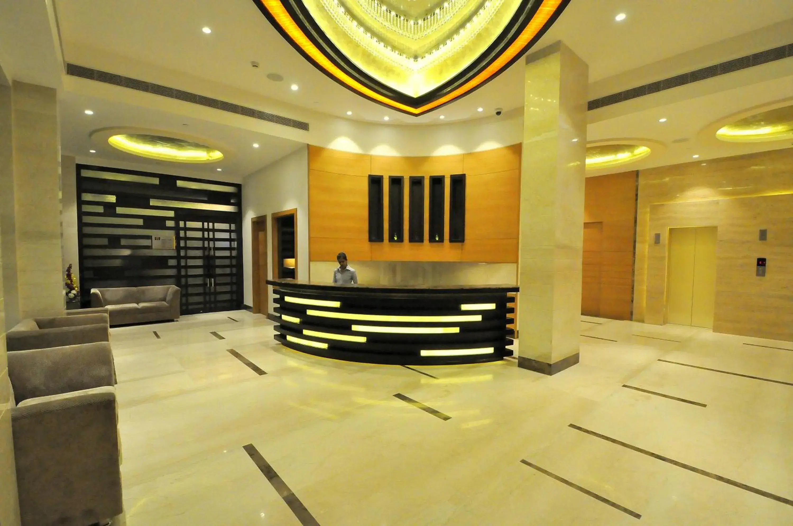 Lobby or reception in Hotel Marigold- Sitapura