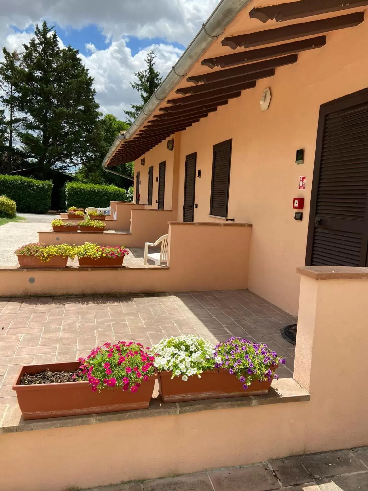 Patio, Property Building in Hotel Bellavista