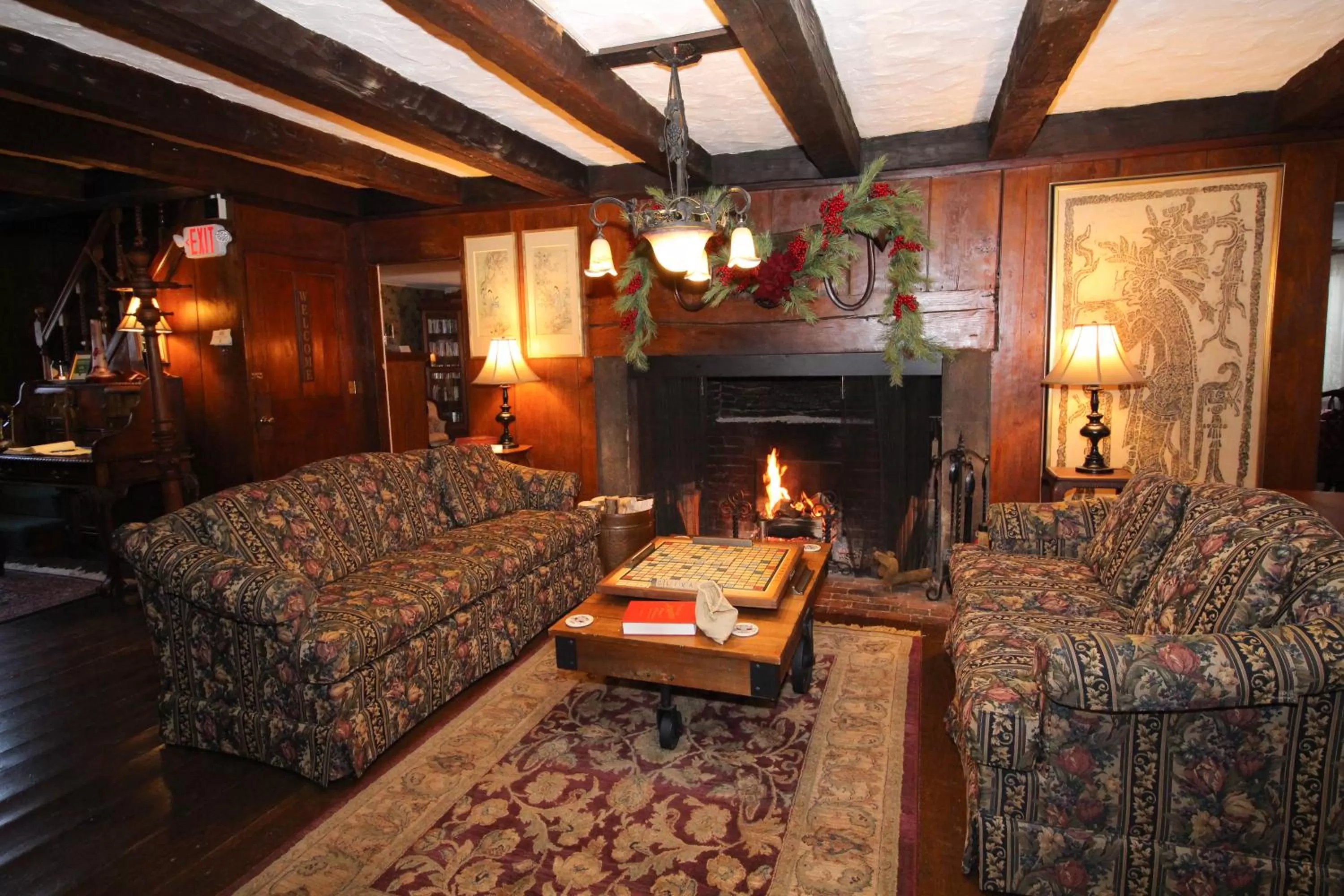 Living room in The Nutmeg Inn