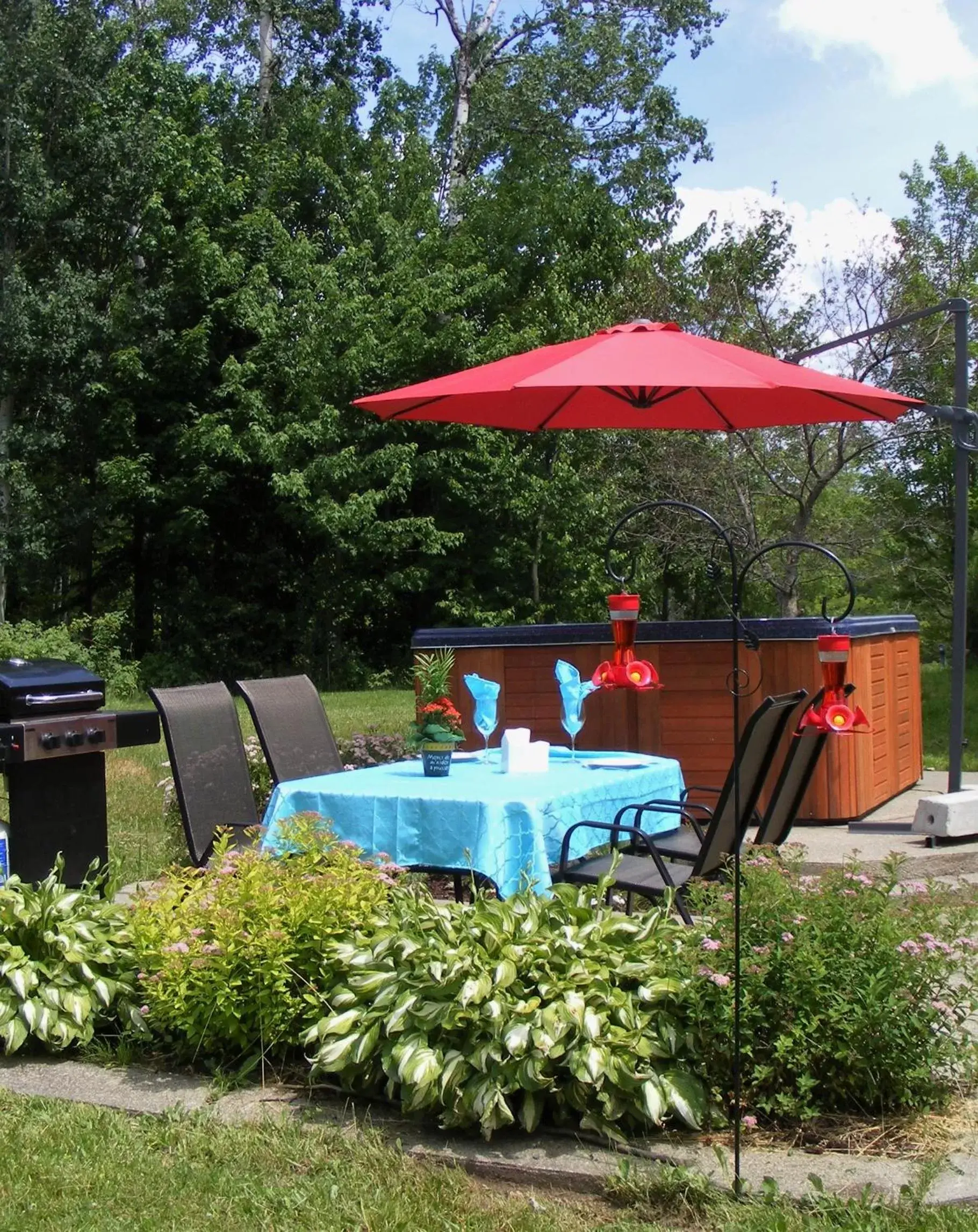 Patio, Restaurant/Places to Eat in Gite L'Antre d'Eux