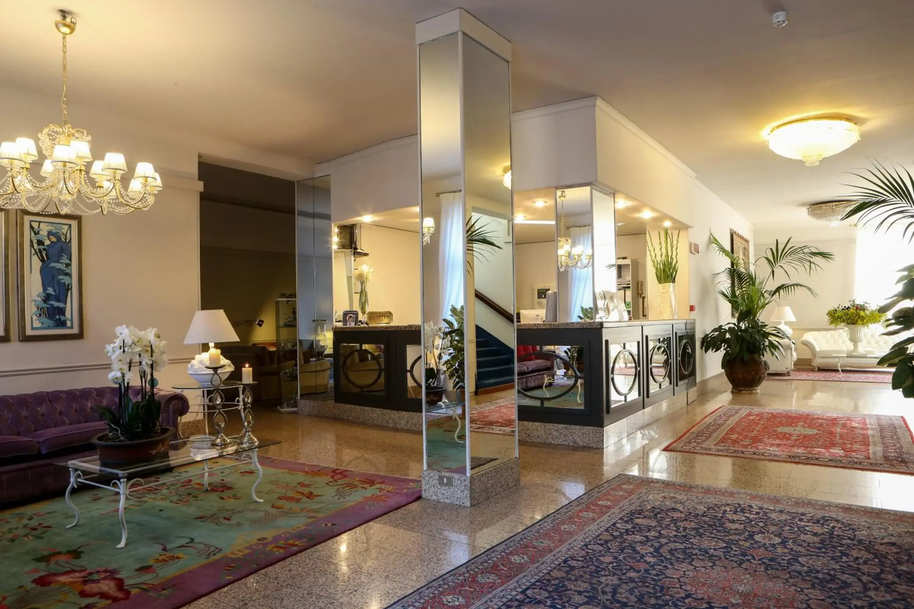 Communal lounge/ TV room, Lobby/Reception in Grand Hotel Tettuccio