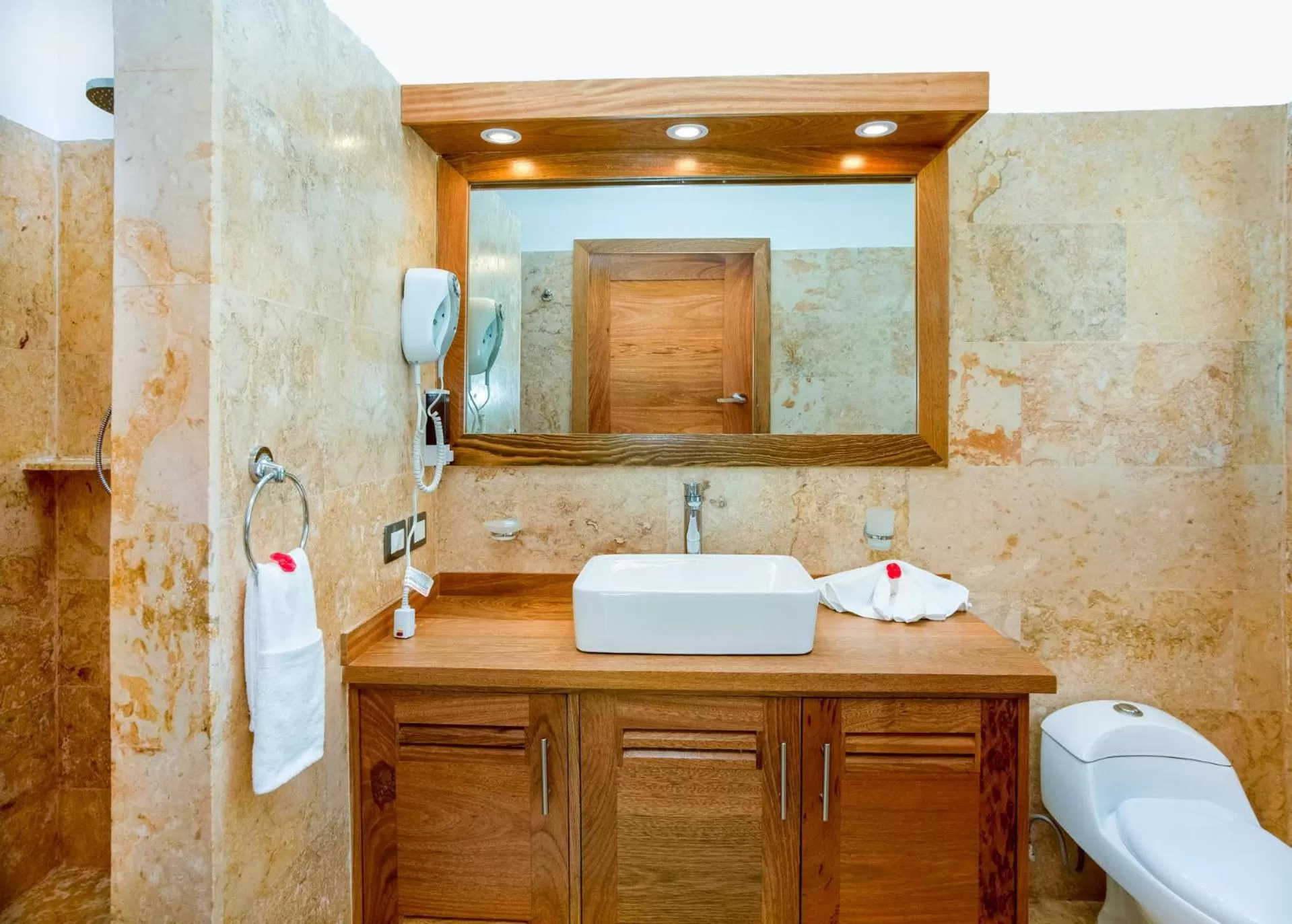 Bathroom in Louisa Aparthotel