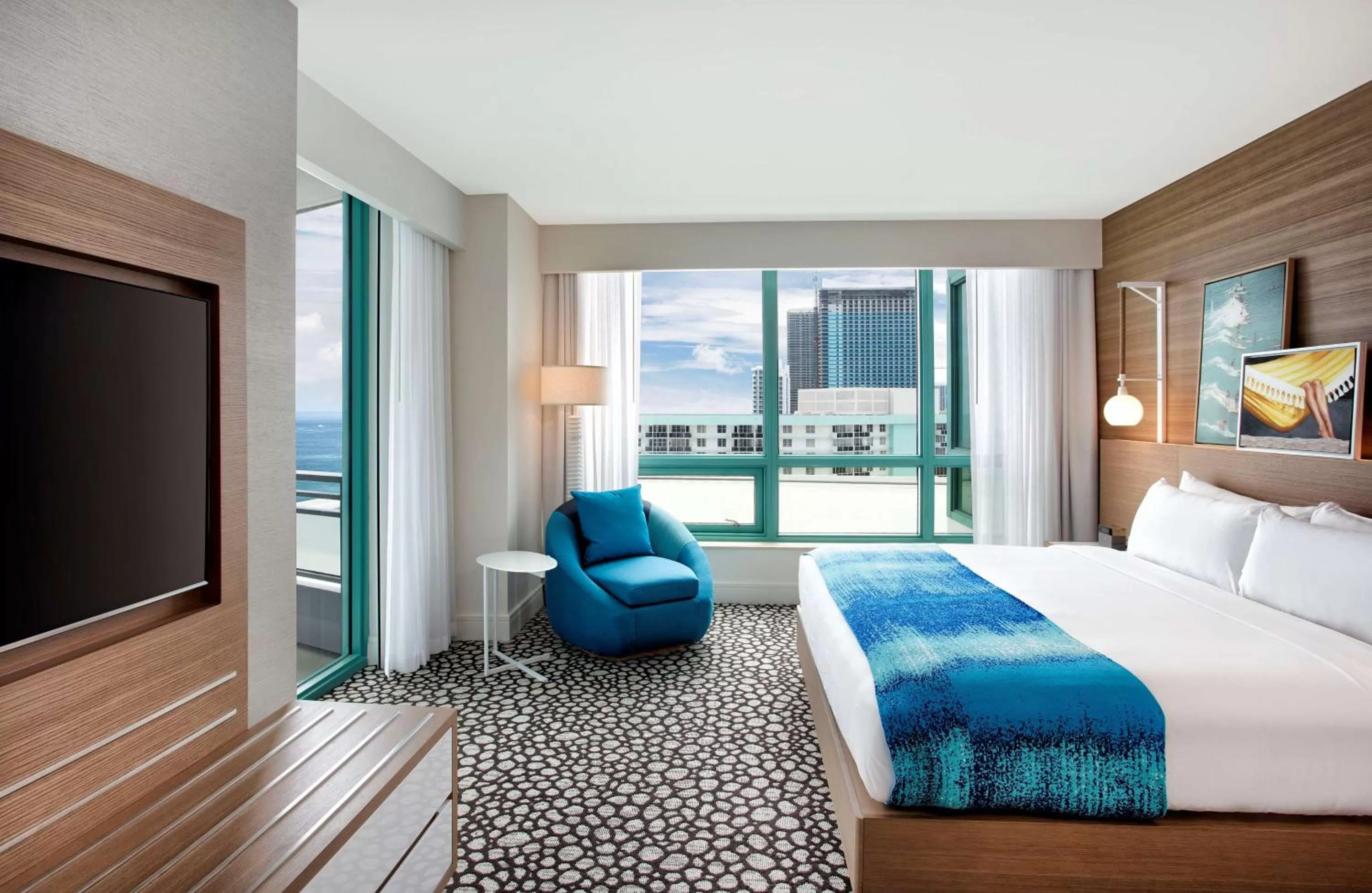 Bed in The Diplomat Beach Resort Hollywood, Curio Collection by Hilton