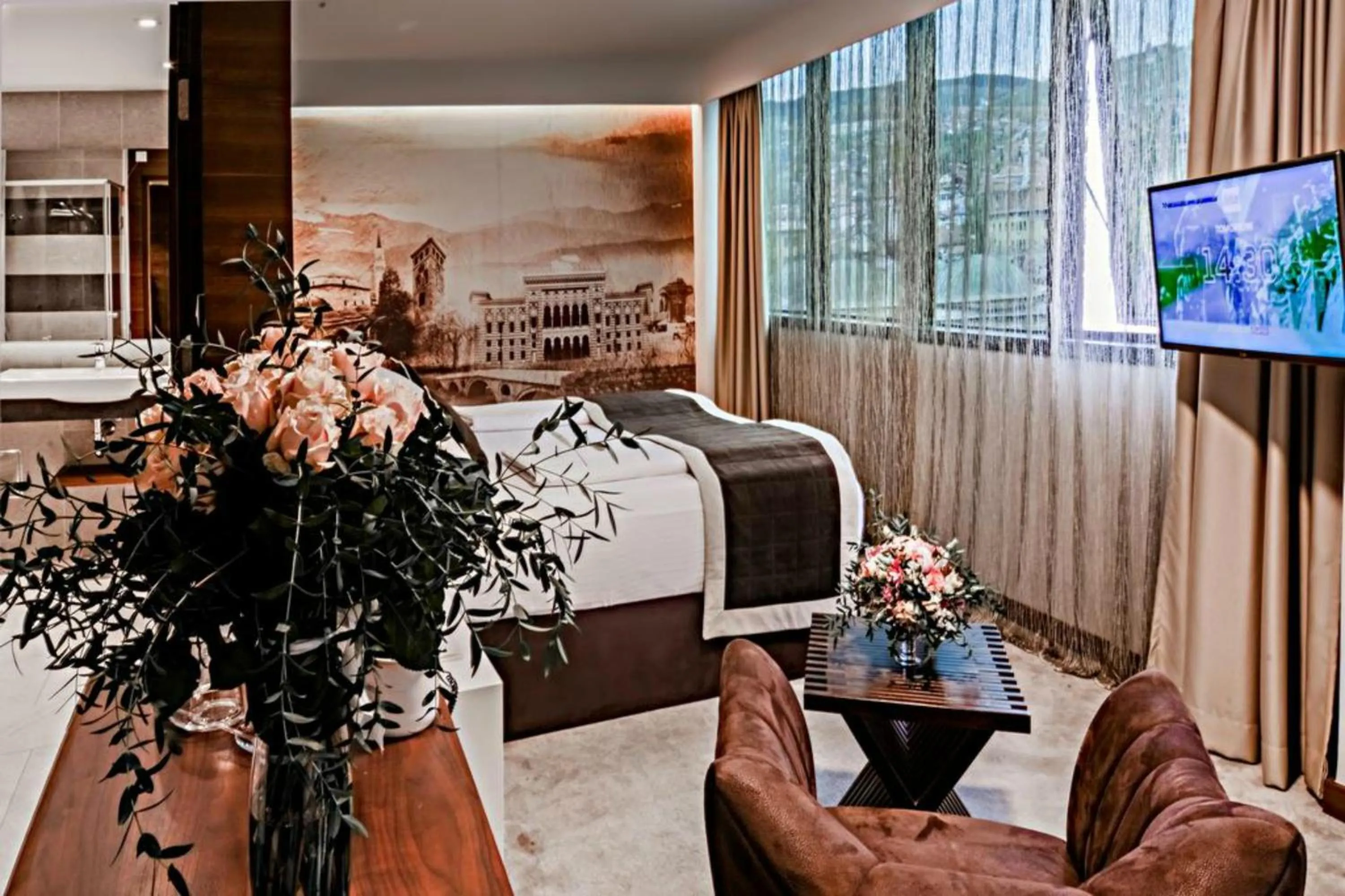 City view in Hotel President Sarajevo