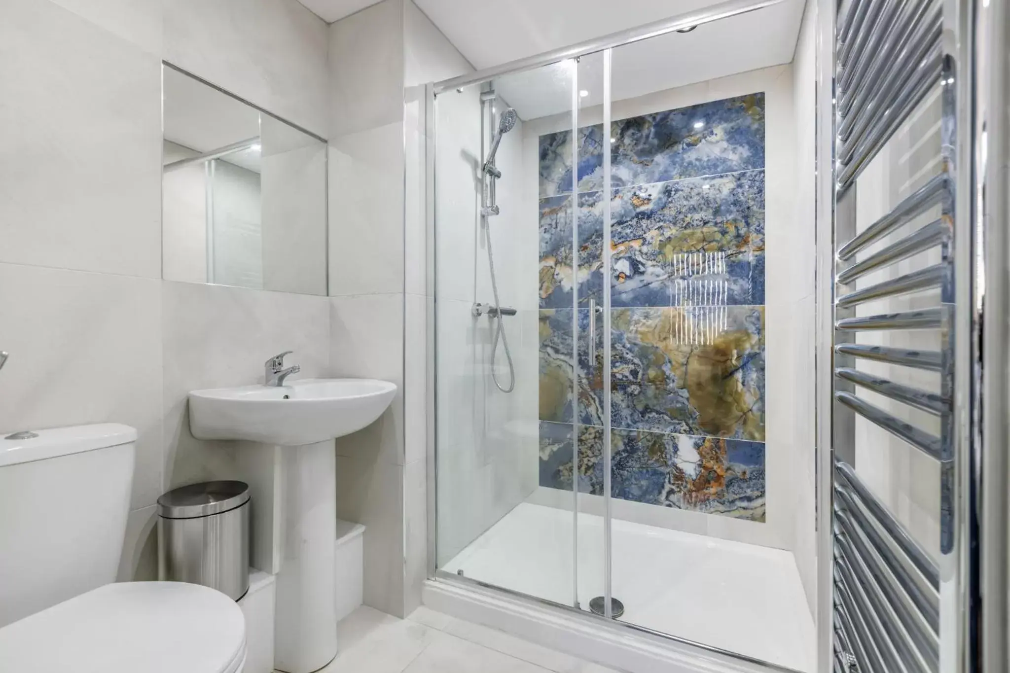 Bathroom in Crystal Towers Sasco Apartments
