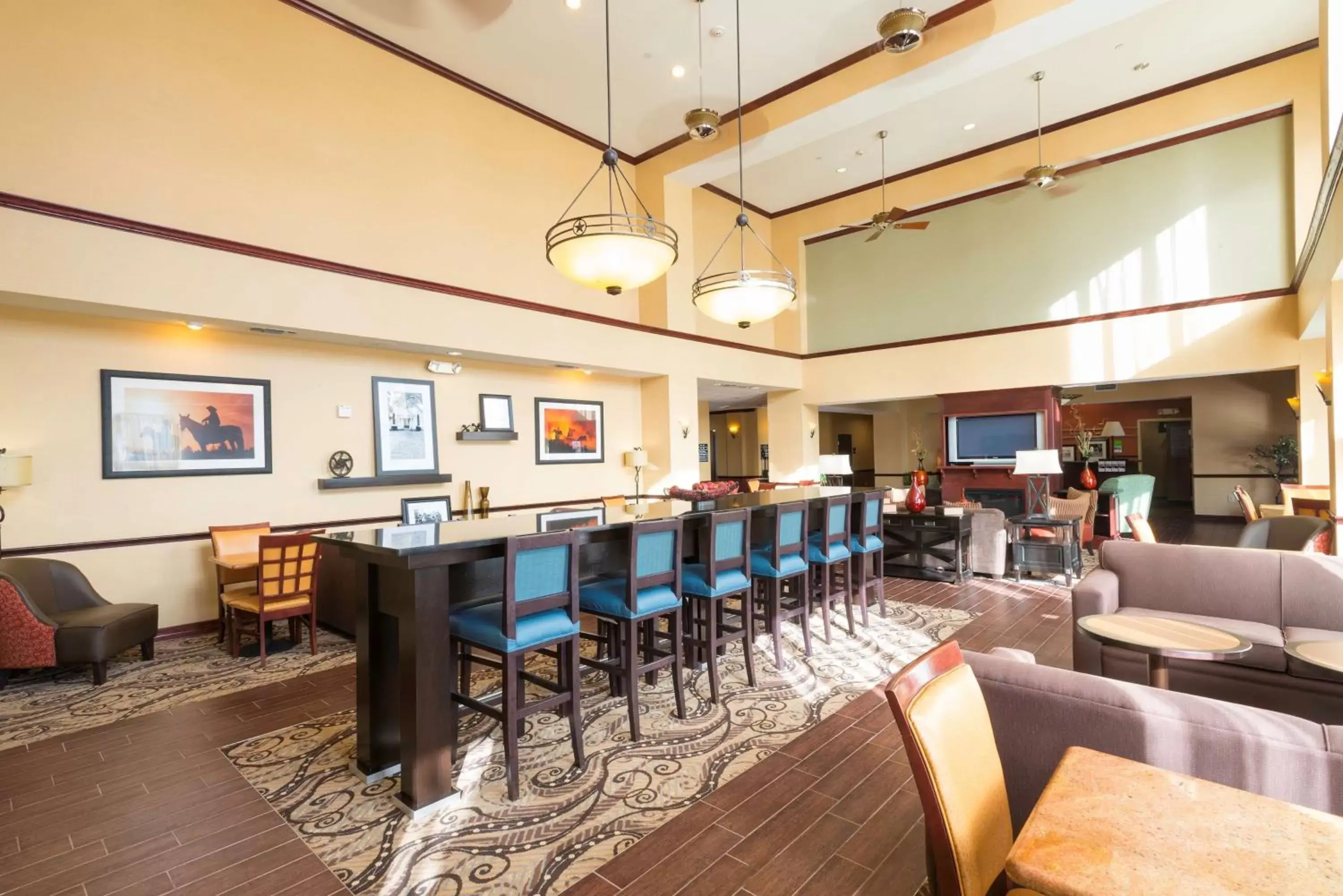 Lobby or reception, Restaurant/Places to Eat in Hampton Inn & Suites Abilene I-20