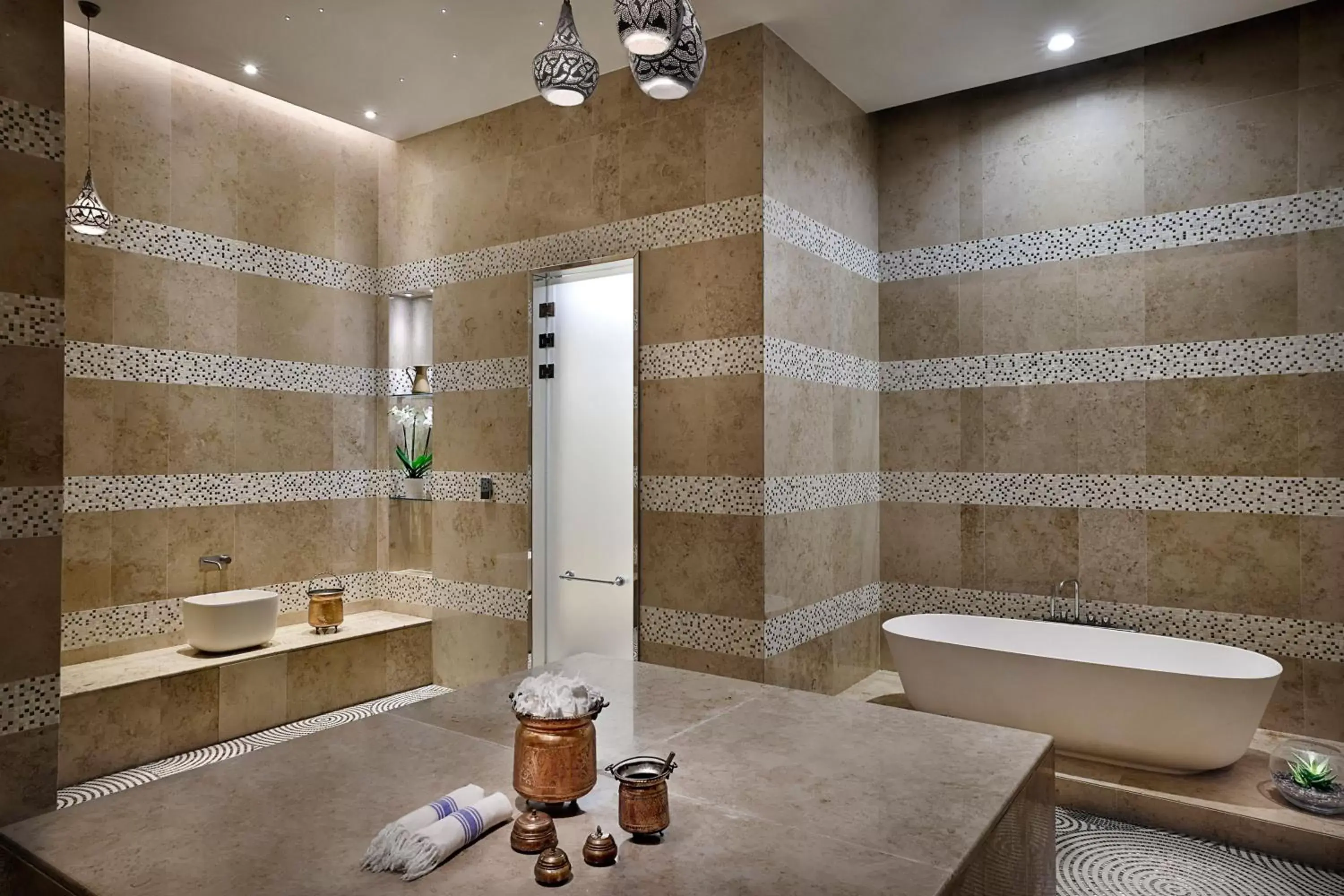 Spa and wellness centre/facilities, Bathroom in The Ritz-Carlton, Doha