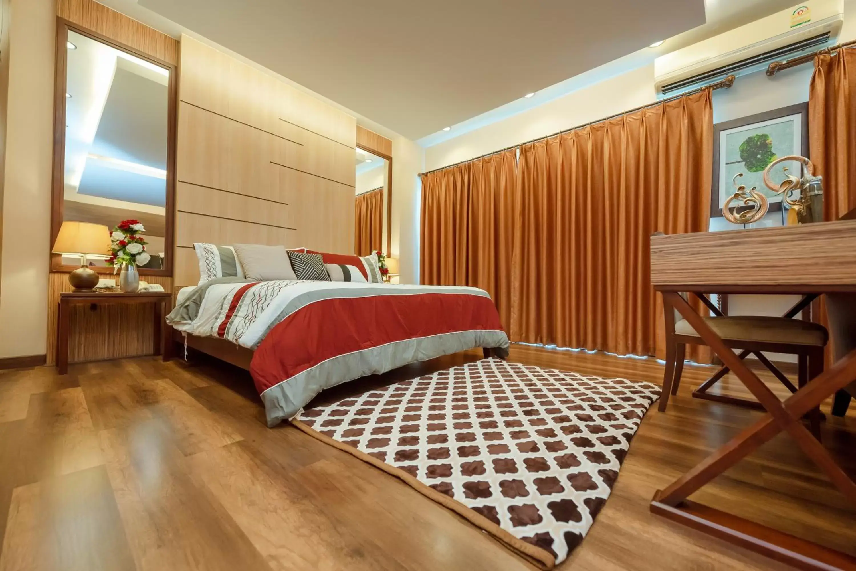 Bed in The Pannarai Hotel Bed in The Pannarai Hotel