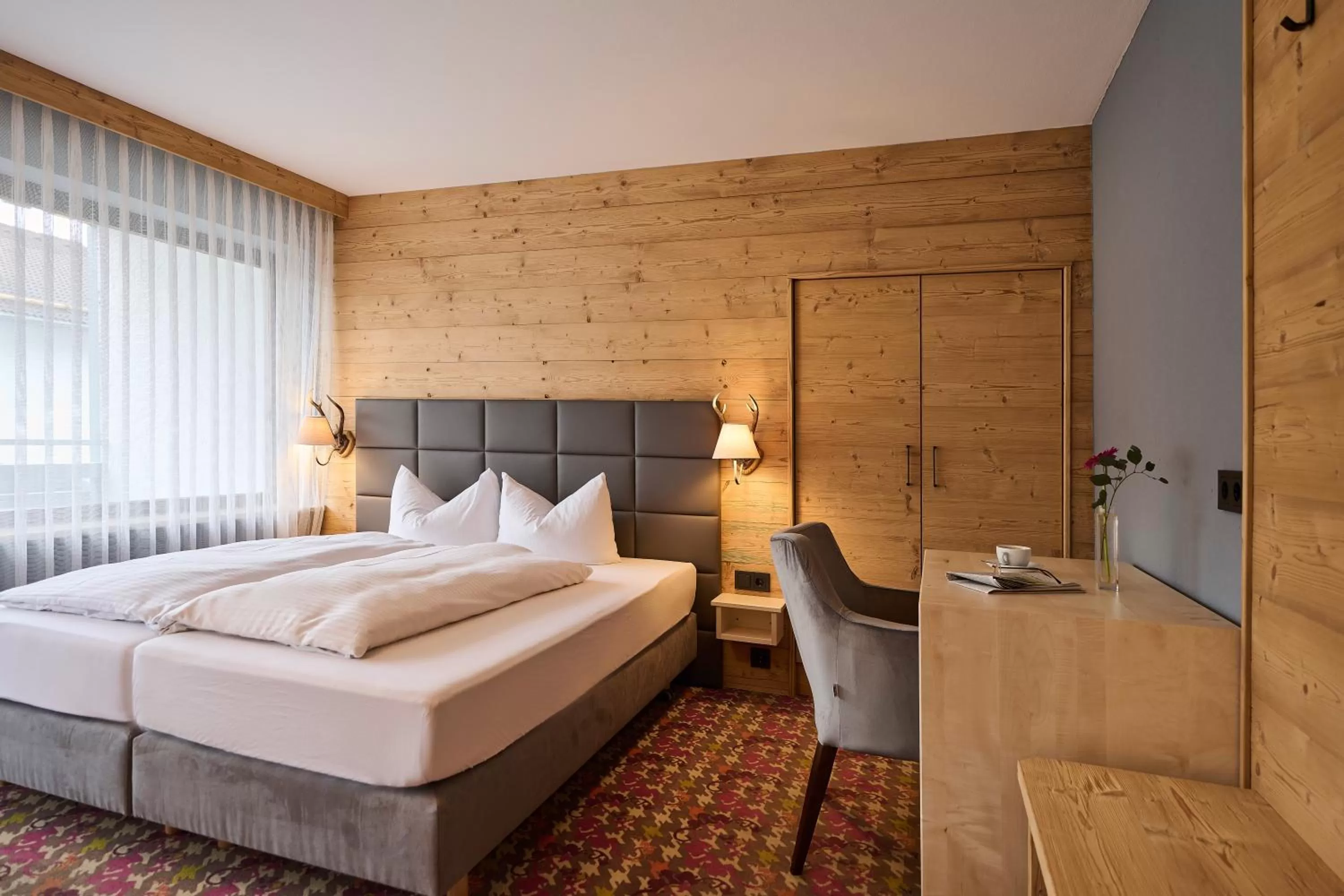 Bed in Hotel Bannwaldsee