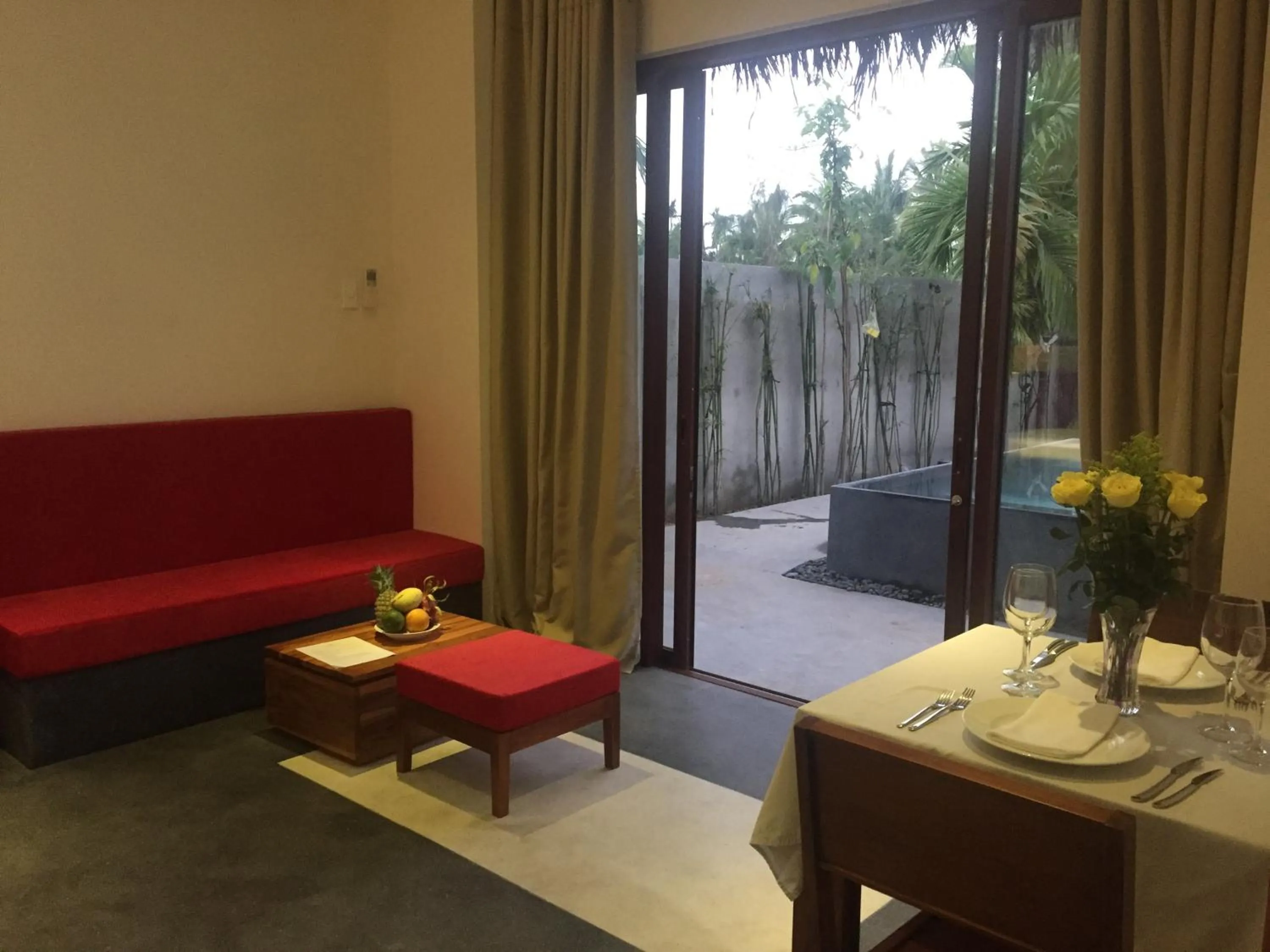 Living room in Palm View Villa