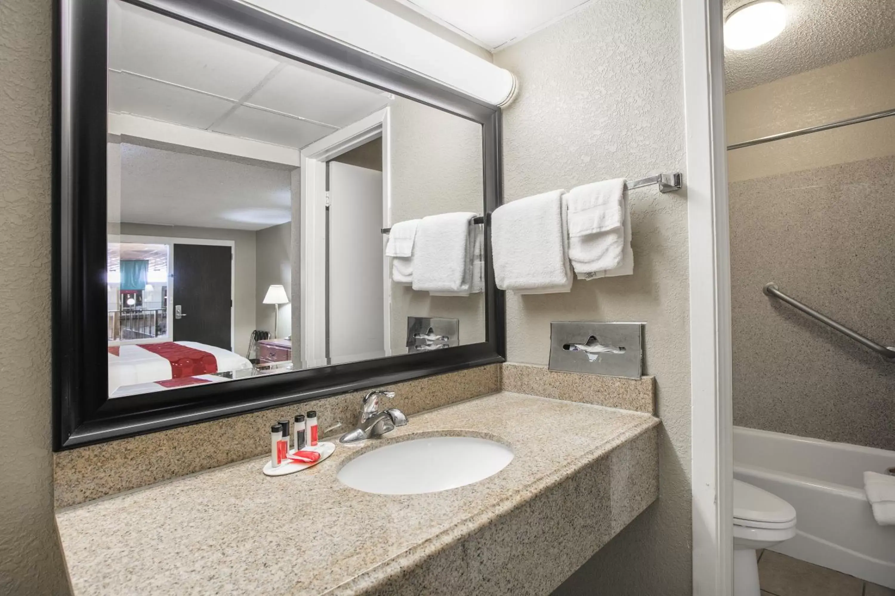 Bathroom in Ramada by Wyndham Odessa Near University of Texas Permian