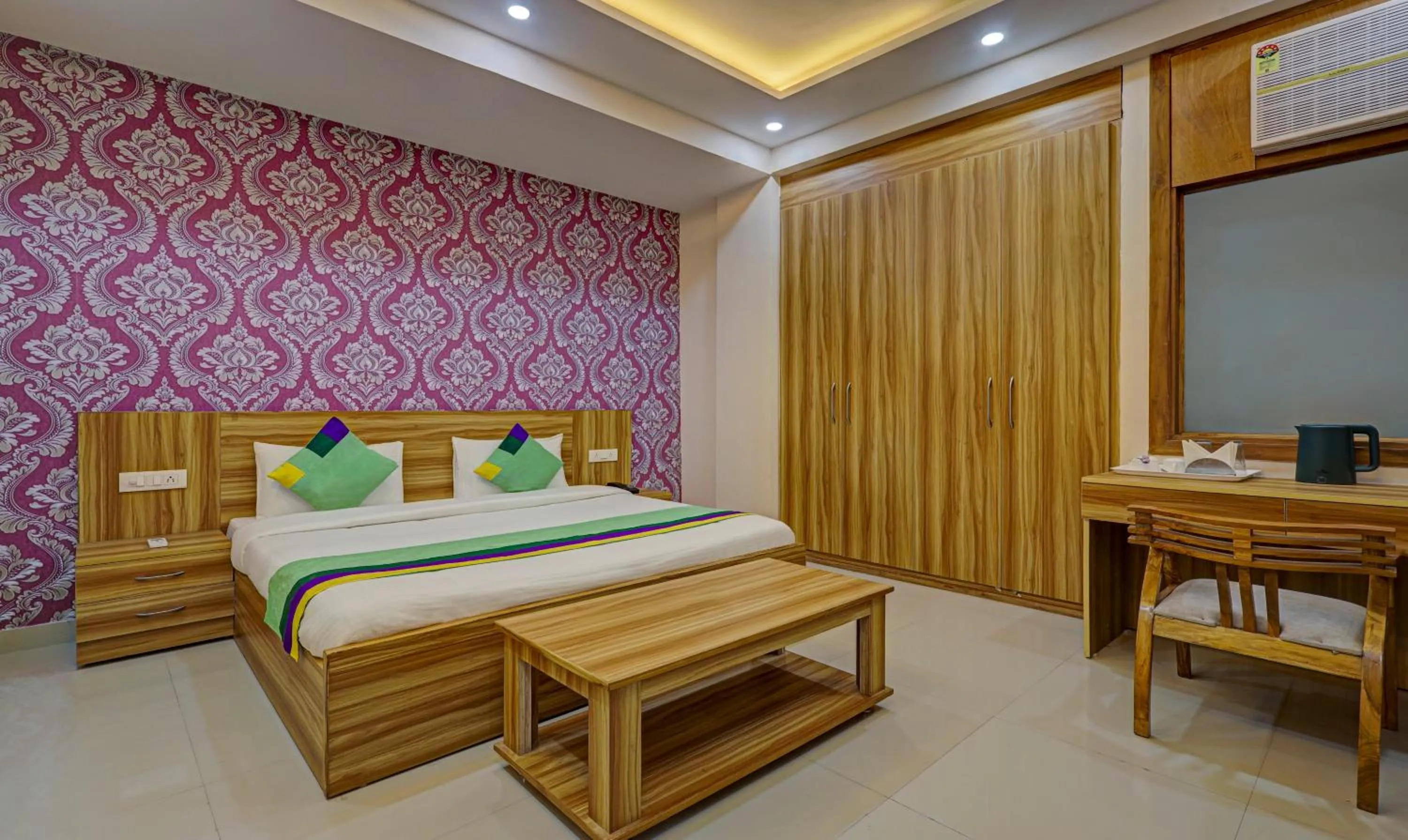 Bedroom, Bed in Treebo Primeone