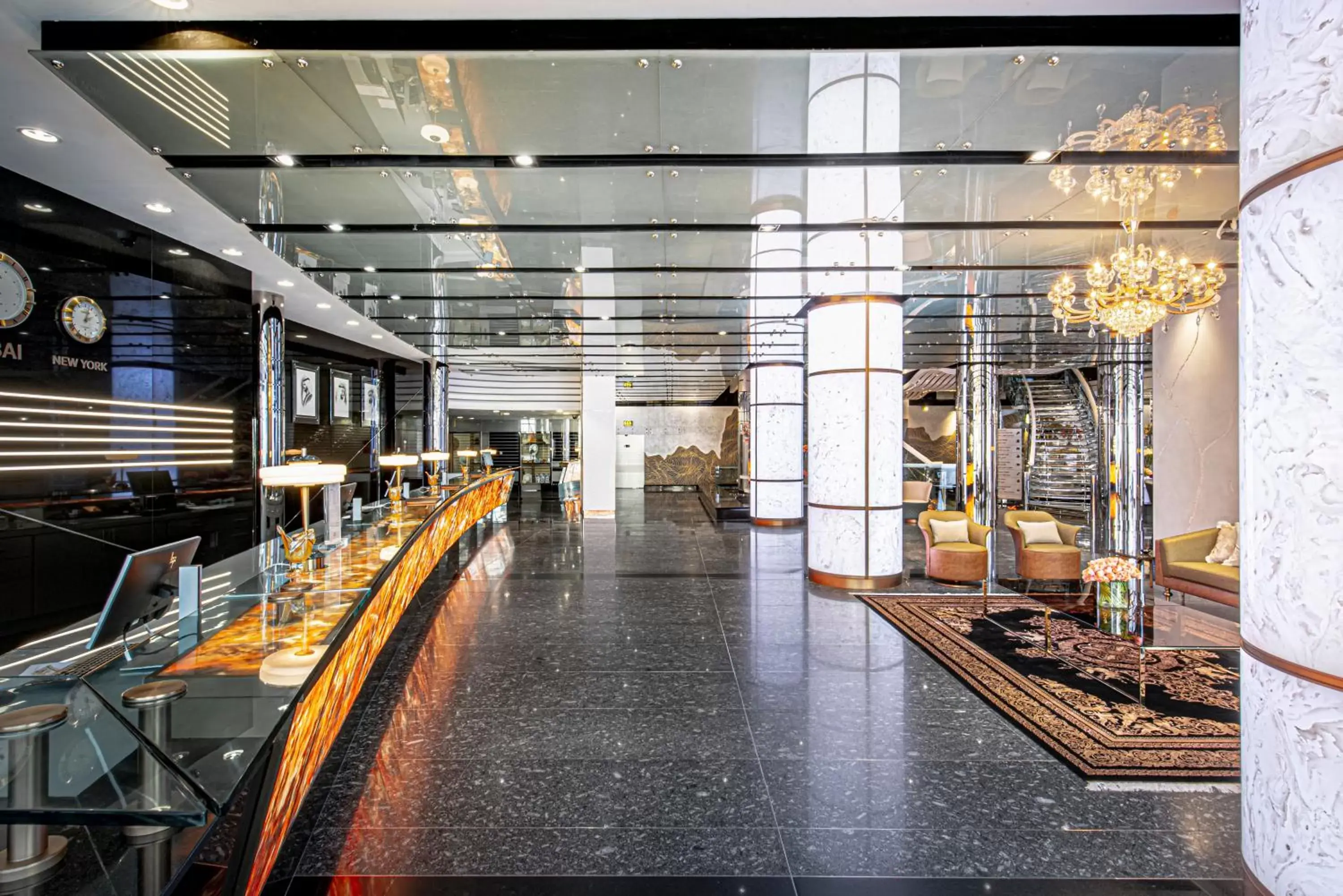 Lobby or reception in Golden Sands Boutique Hotel-Dubai Creek