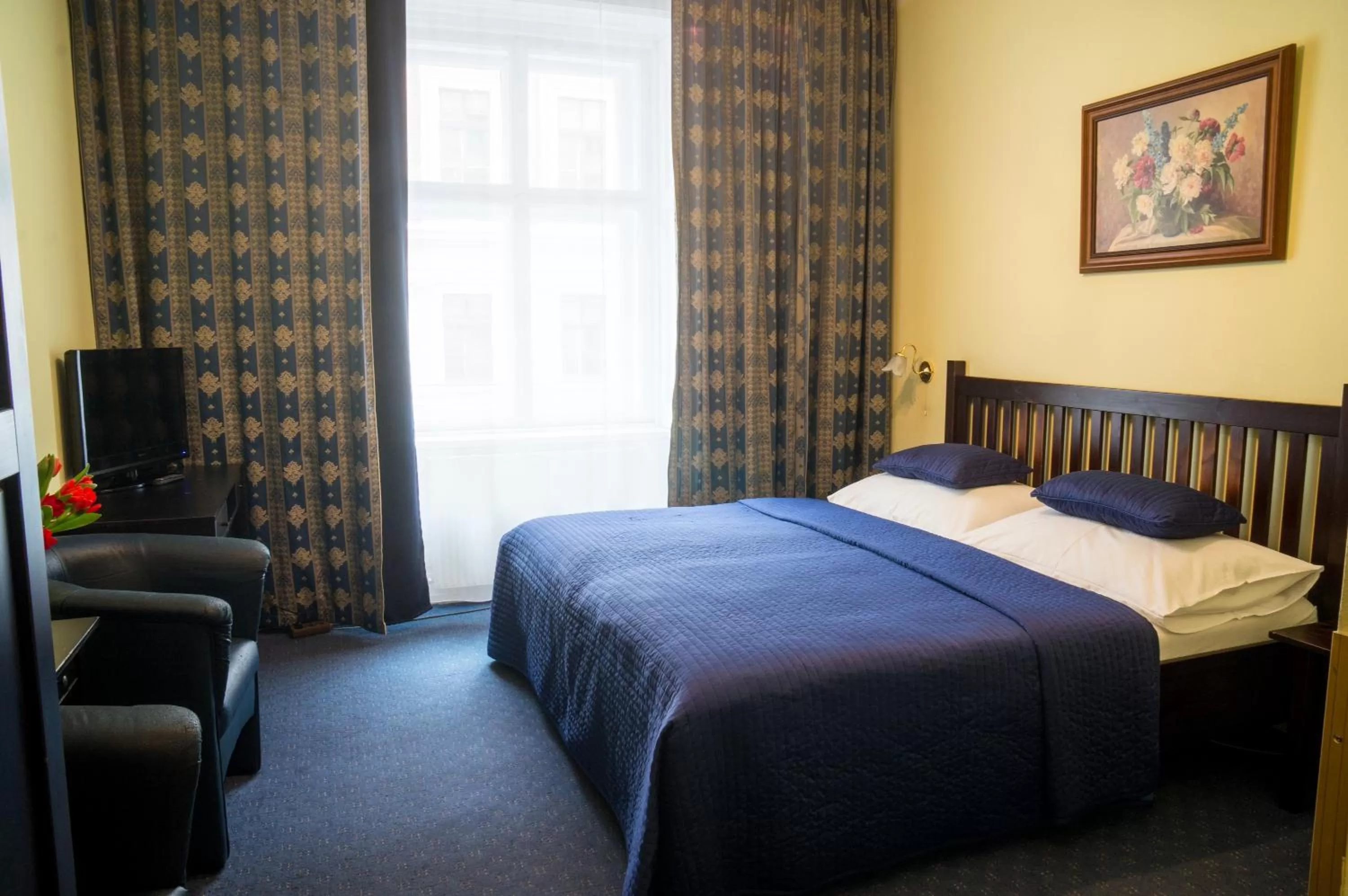 Bed in Hotel Bajazzo