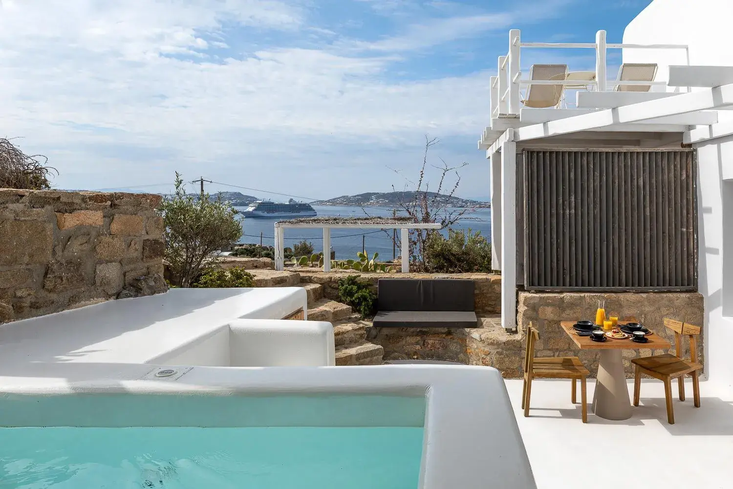 Pool View in Rocabella Mykonos Hotel