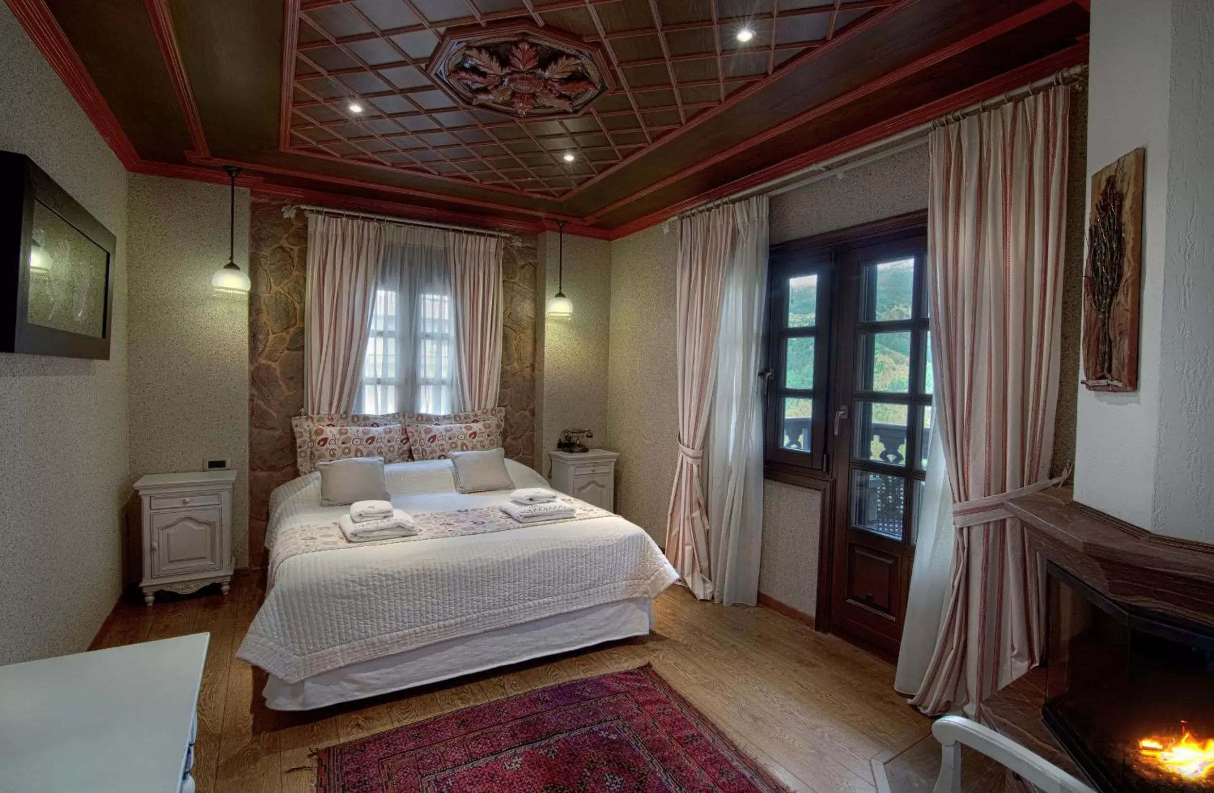 Photo of the whole room, Bed in AROMA DRYOS SPA & ECO Hotel