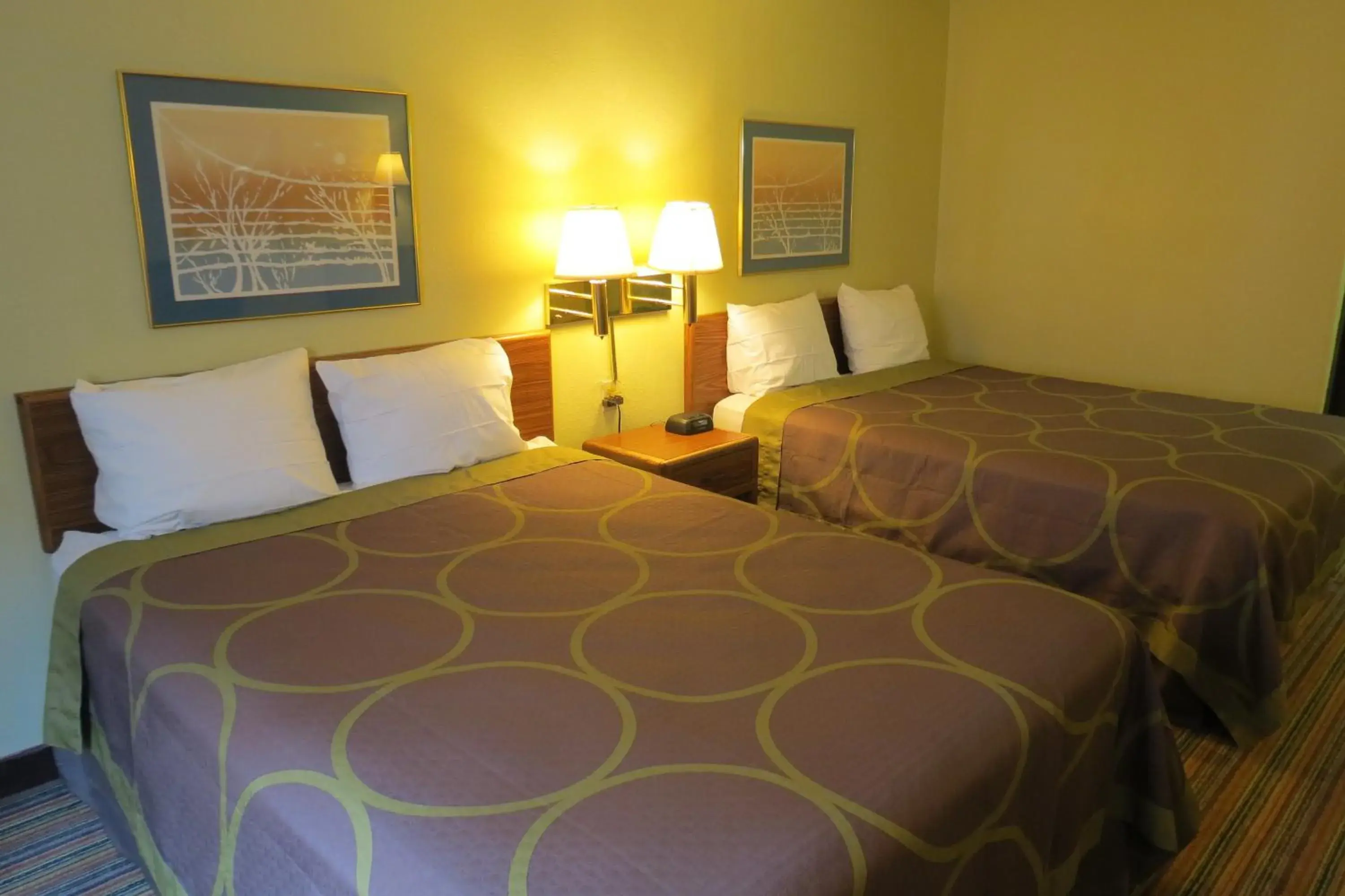 Bed in Super 8 by Wyndham Evansville East