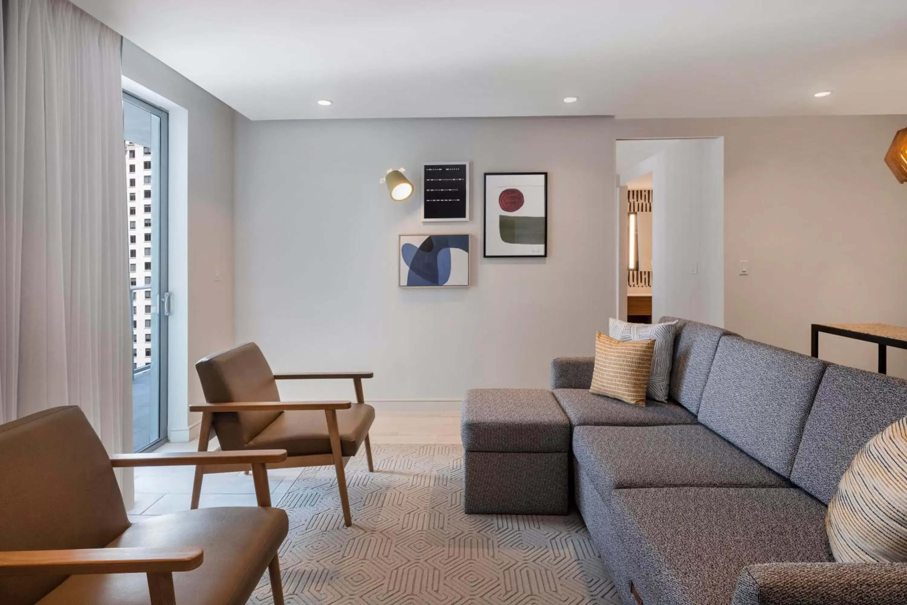 One Bedroom King Suite with ADA Accessible Shower - Sofa Bed and BalconyNon-Smoking in Atwell Suites Miami Brickell by IHG One Bedroom King Suite with ADA Accessible Shower - Sofa Bed and BalconyNon-Smoking in Atwell Suites Miami Brickell by IHG