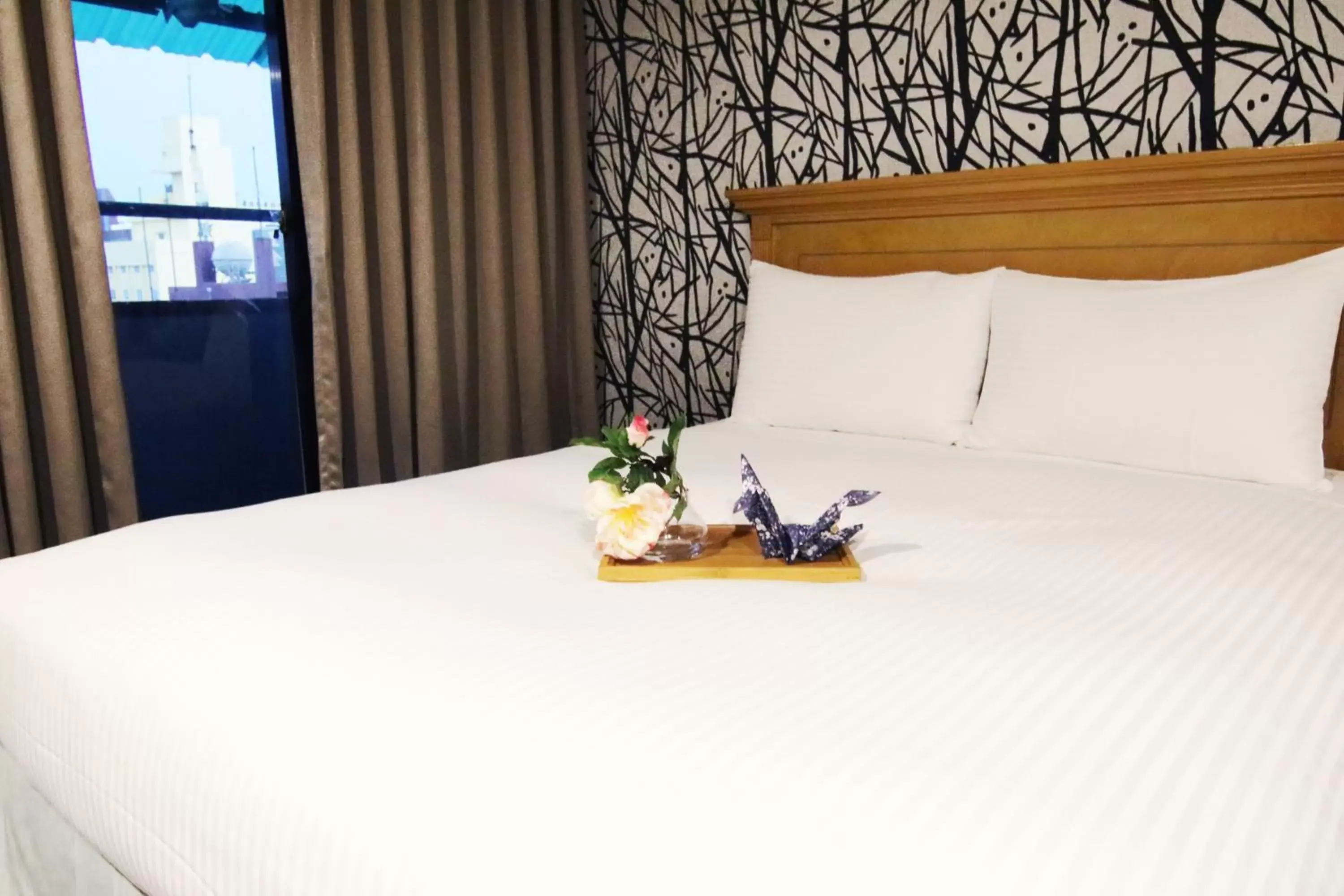 Bed in LIHO Hotel Tainan Bed in LIHO Hotel Tainan