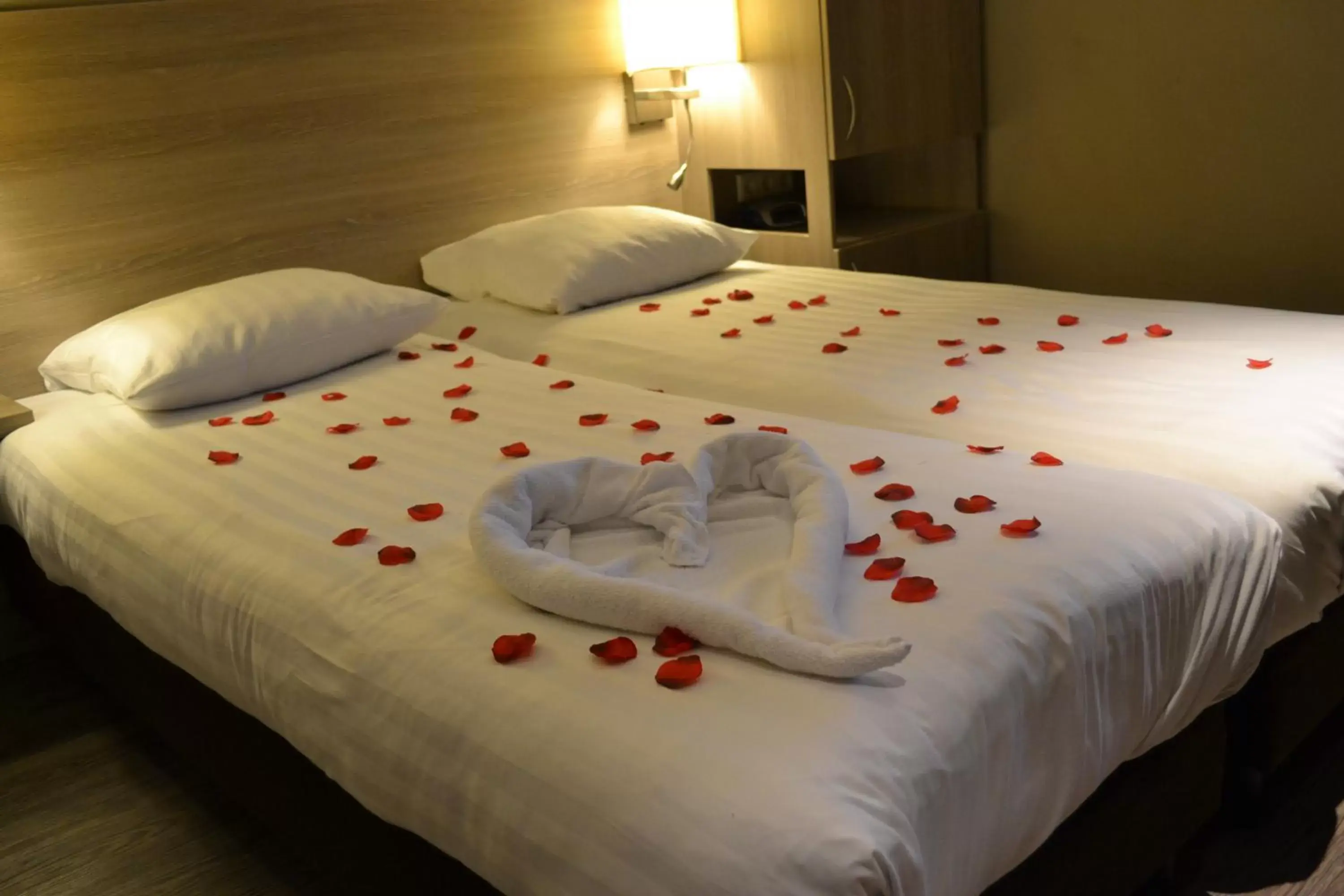 Bed in Fletcher Hotel Het Veluwse Bos Bed in Fletcher Hotel Het Veluwse Bos