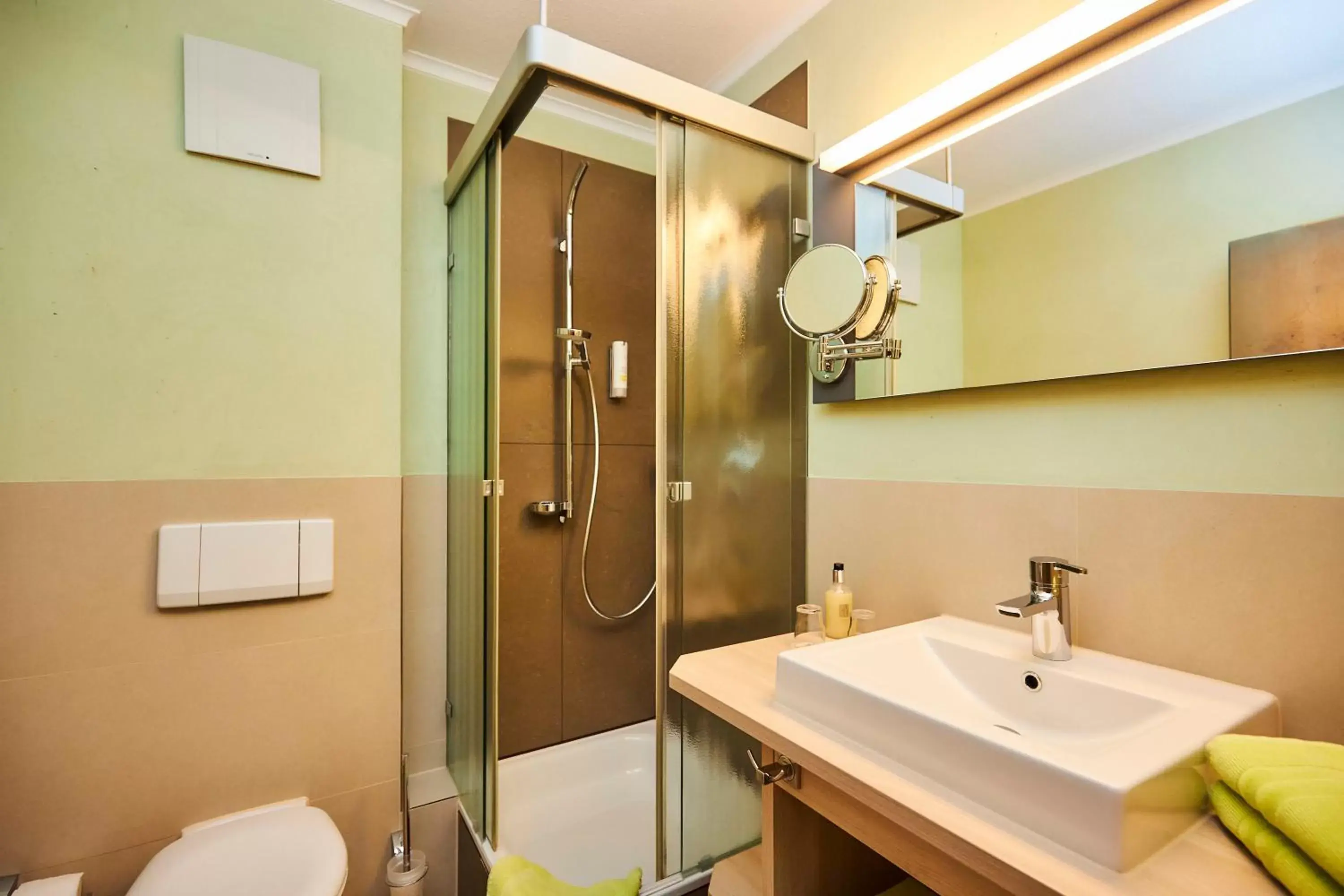 Toilet, Bathroom in Flair Hotel Zum Schwarzen Reiter