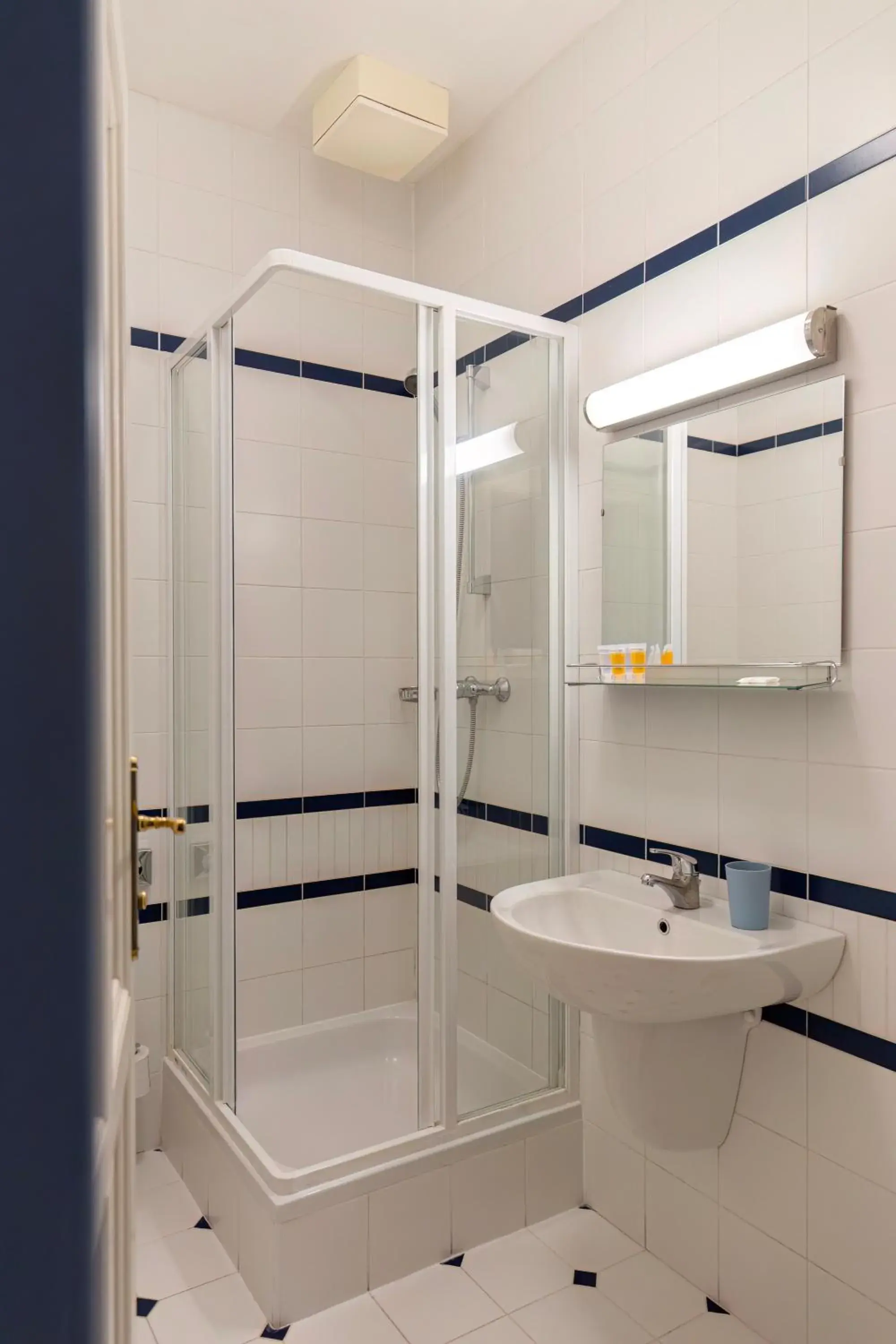 Shower, Bathroom in Aparthotel Sibelius