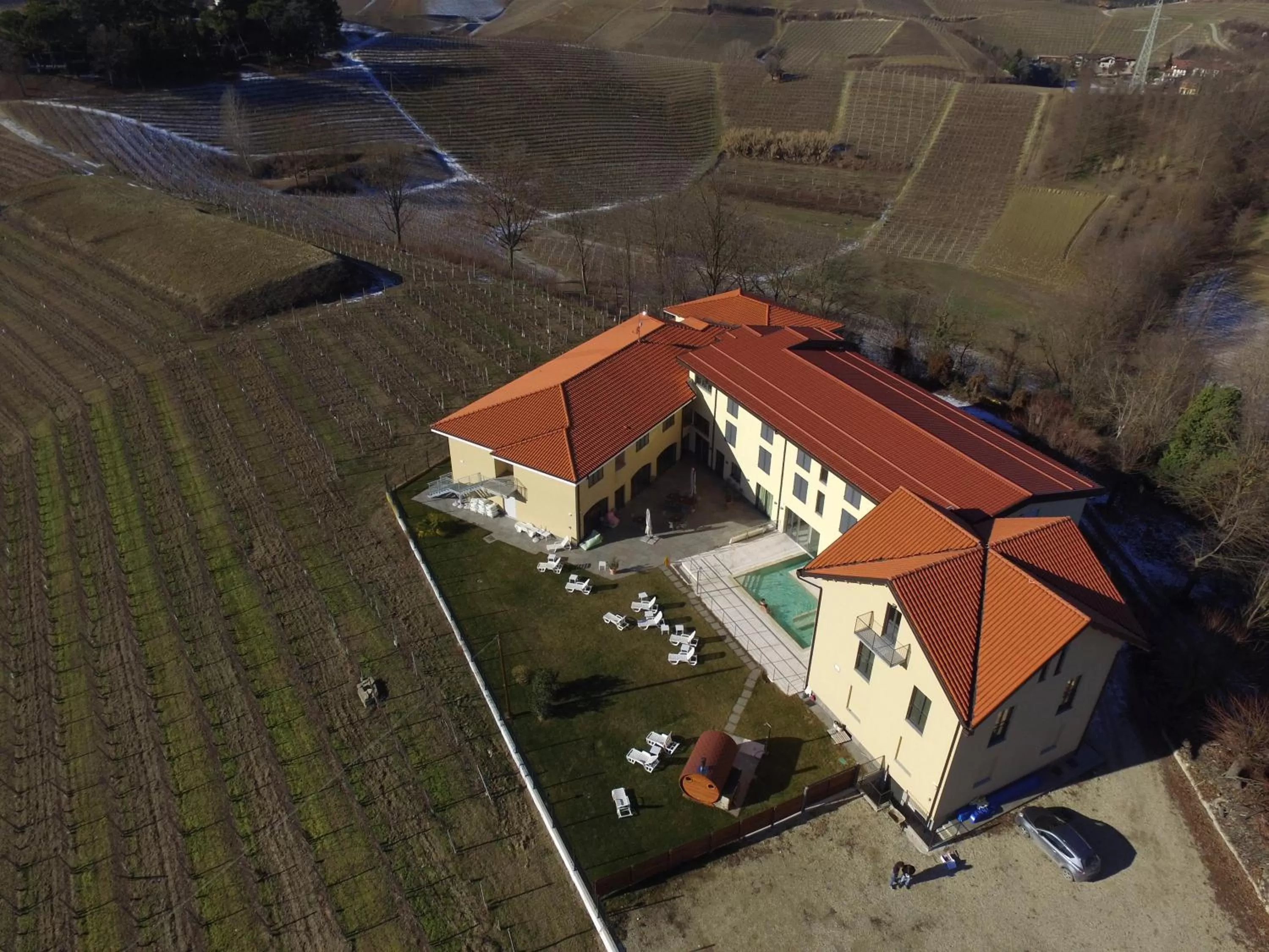 Bird's eye view in SPA Roero Relax Resort