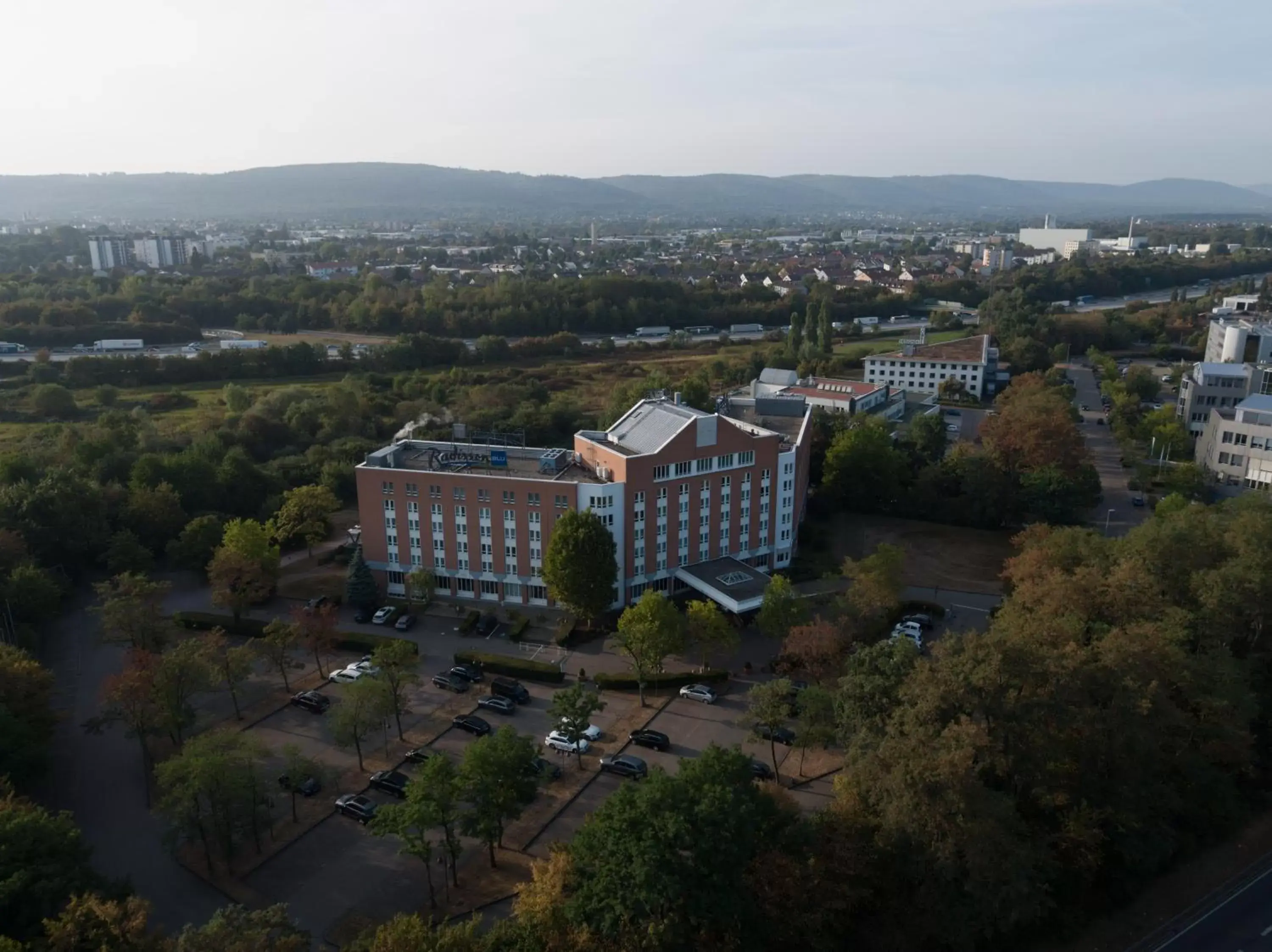 Neighbourhood, Bird's-eye View in Radisson Blu Hotel Karlsruhe