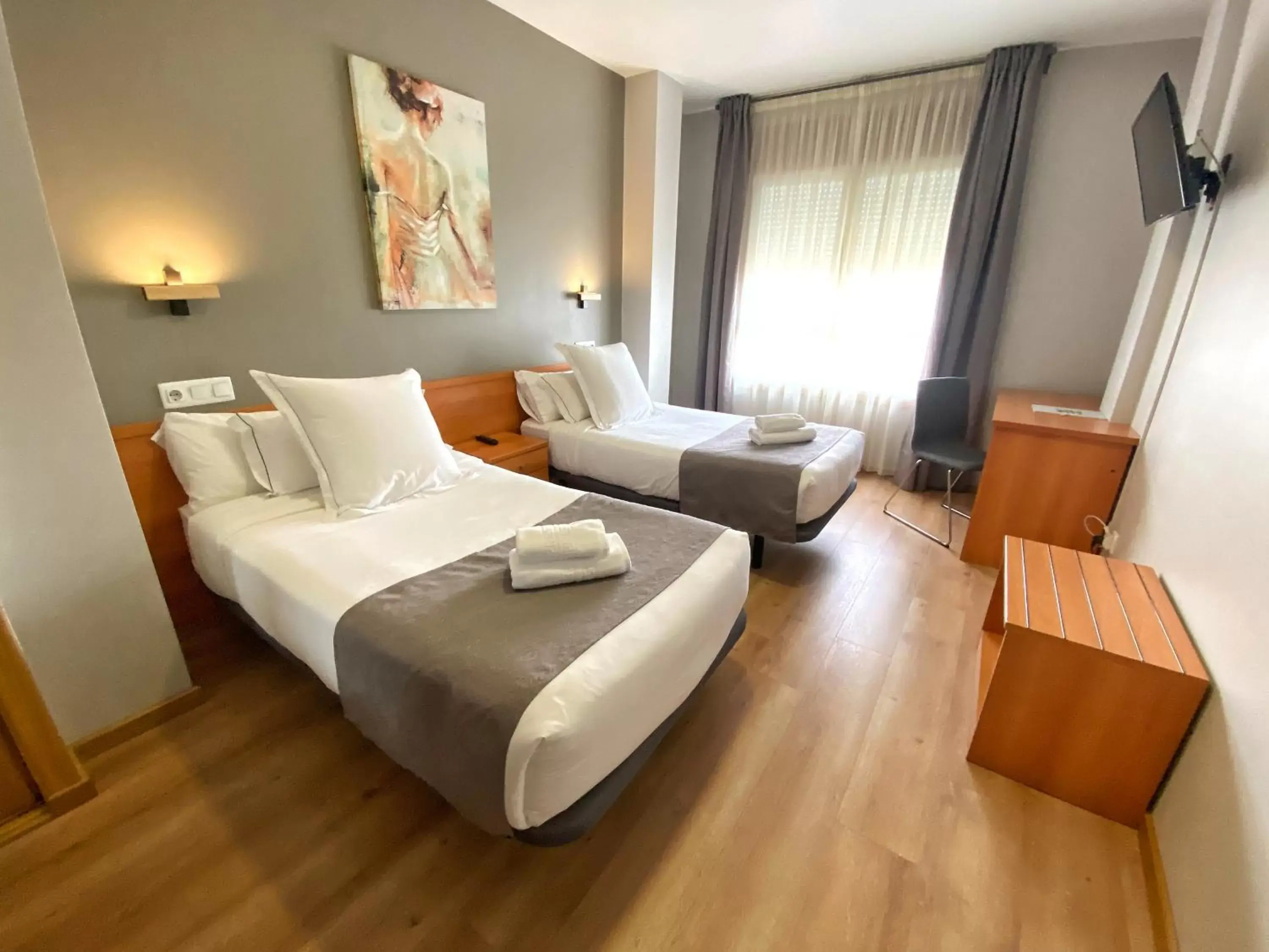 Bed in Hotel Ribeira Sacra