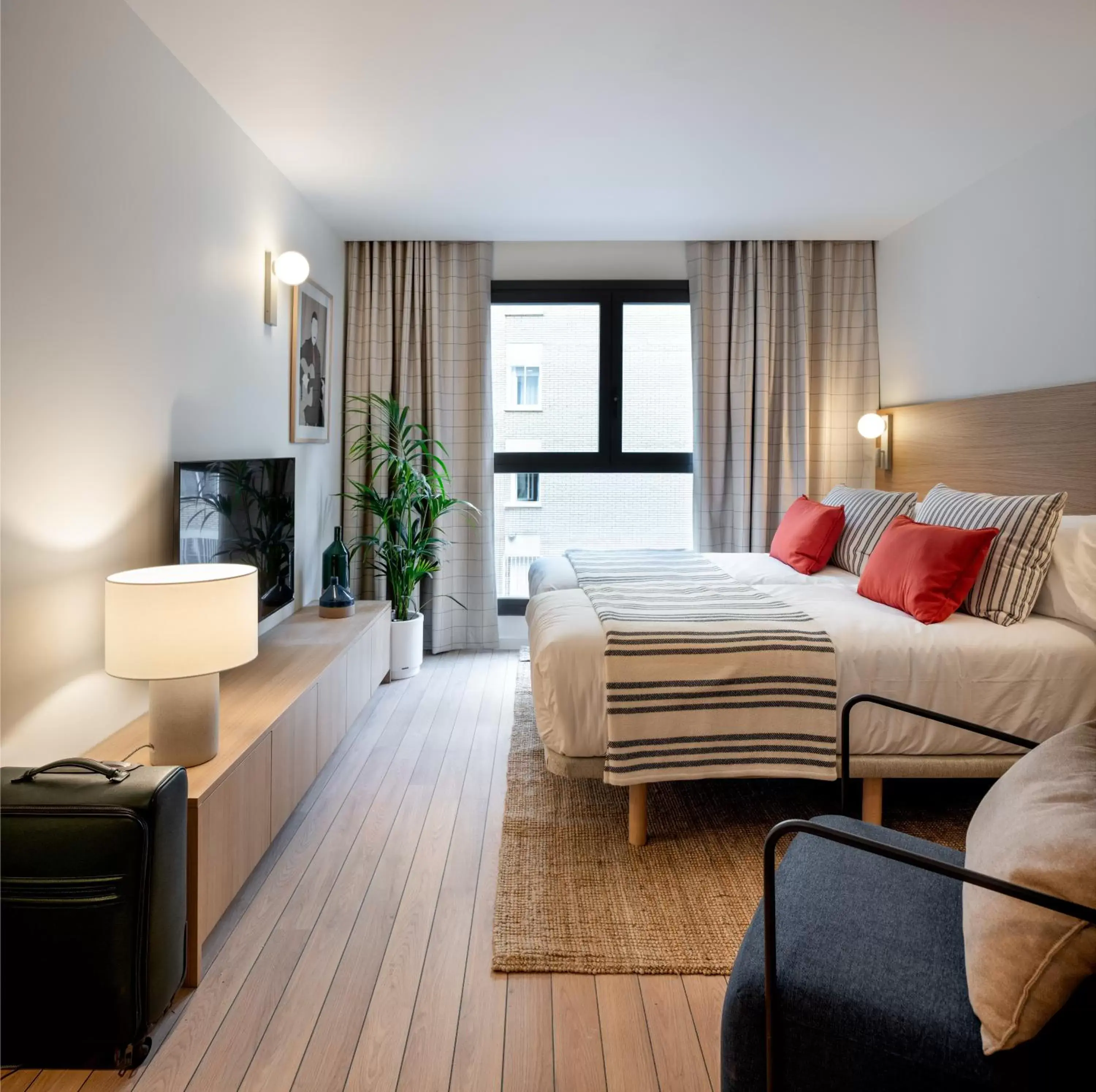 Bed in Apartahotel Líbere Vitoria Bed in Apartahotel Líbere Vitoria