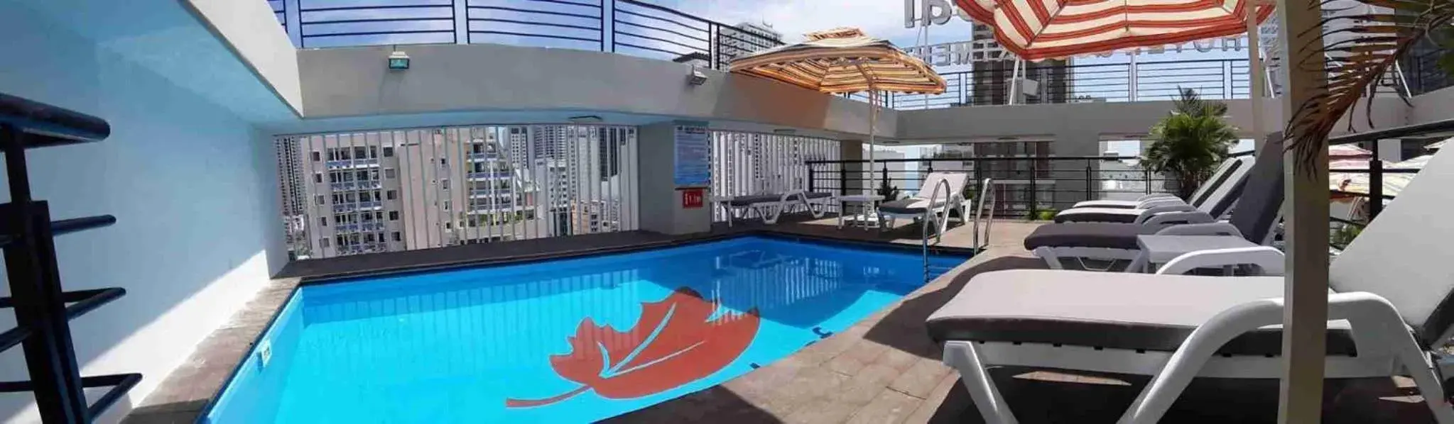 Property building, Swimming Pool in Maple Leaf Hotel & Apartment