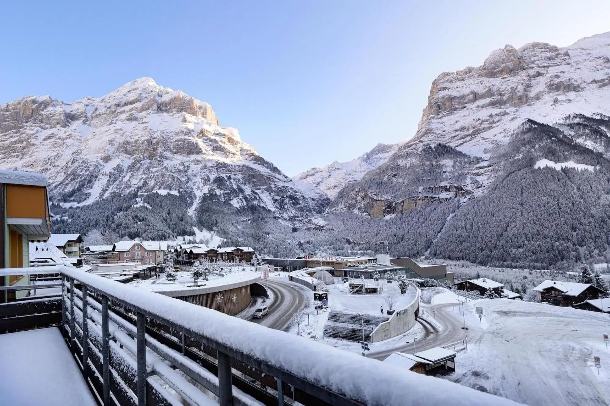 Natural landscape, Winter in Hotel Bernerhof Grindelwald