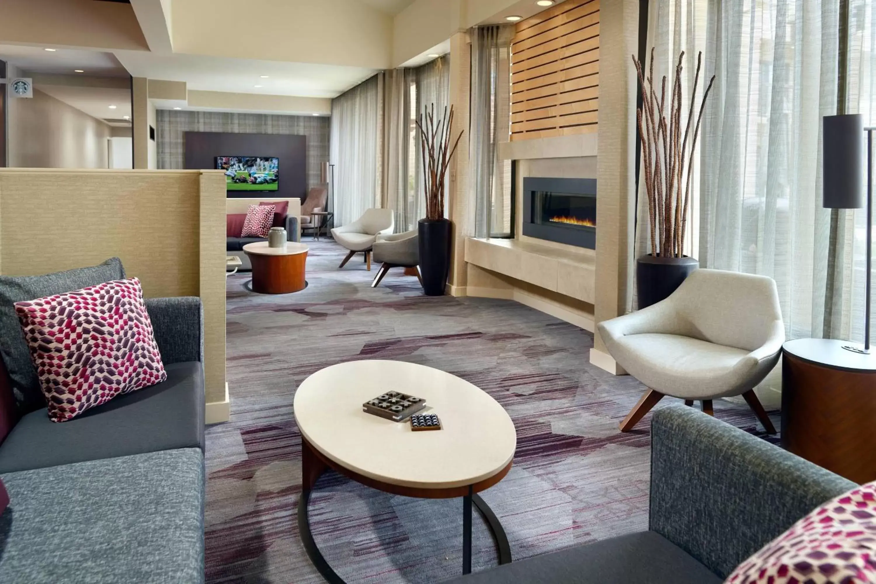 Lobby or reception, Seating Area in Courtyard by Marriott Raleigh Midtown