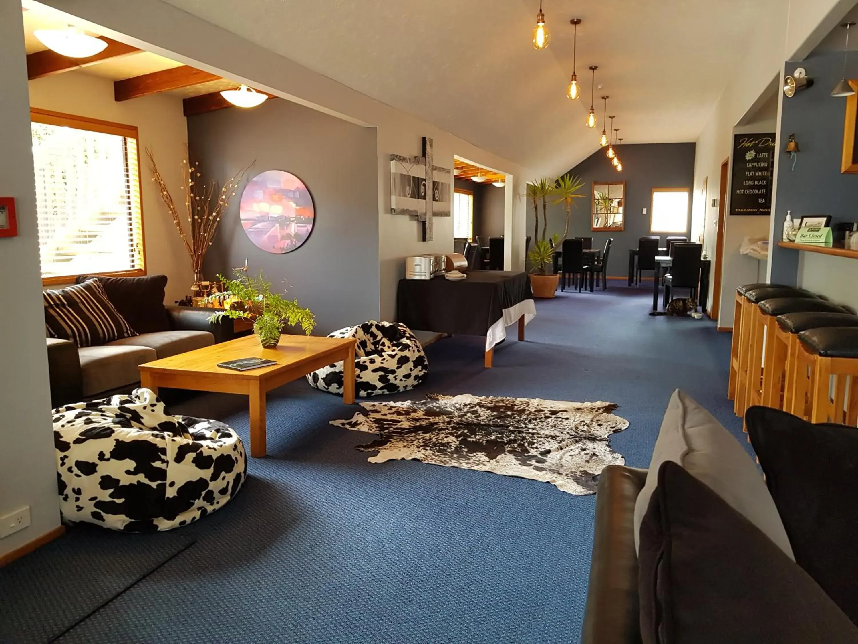 Living room in Abisko Lodge