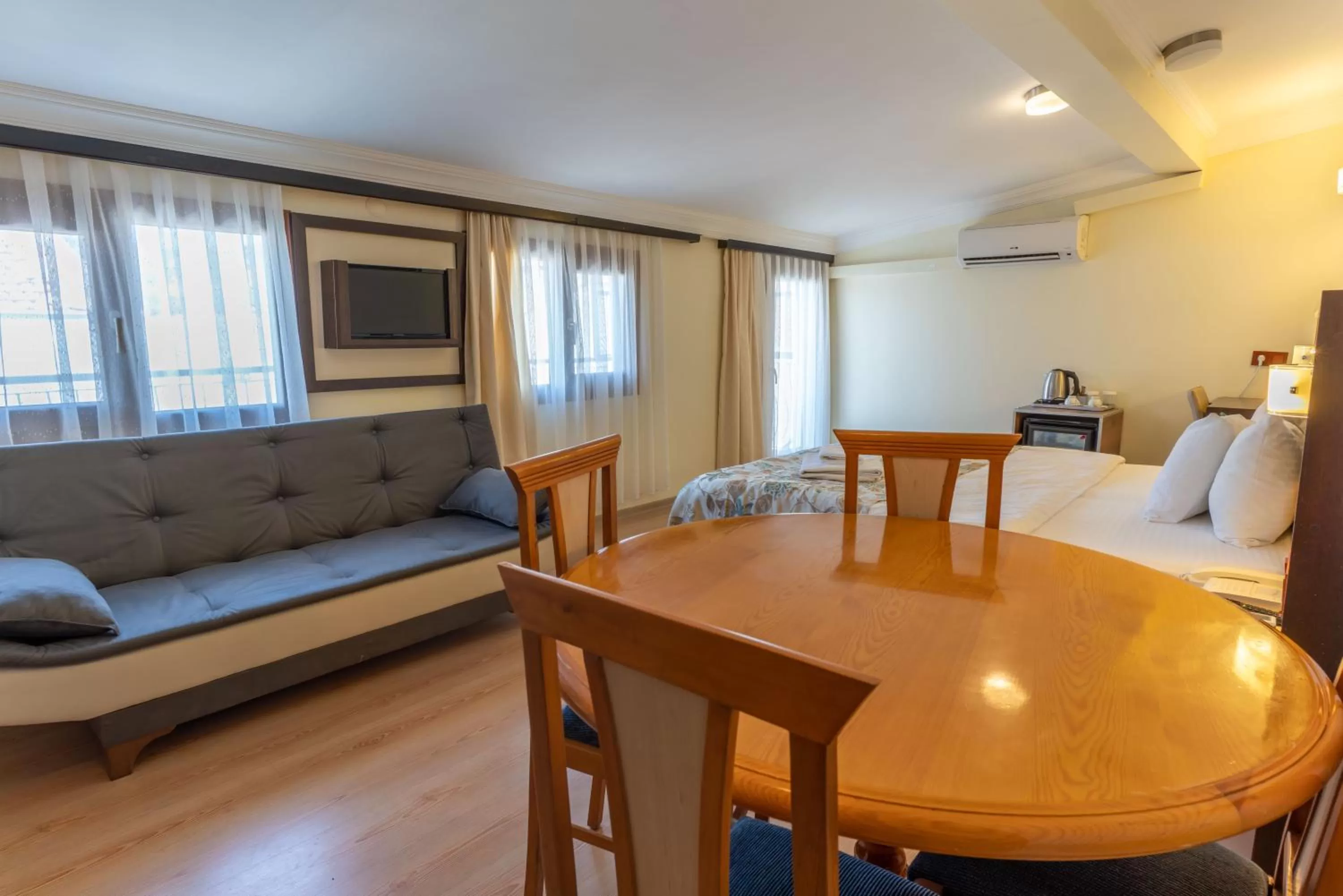 Seating area in Hotel Karacam