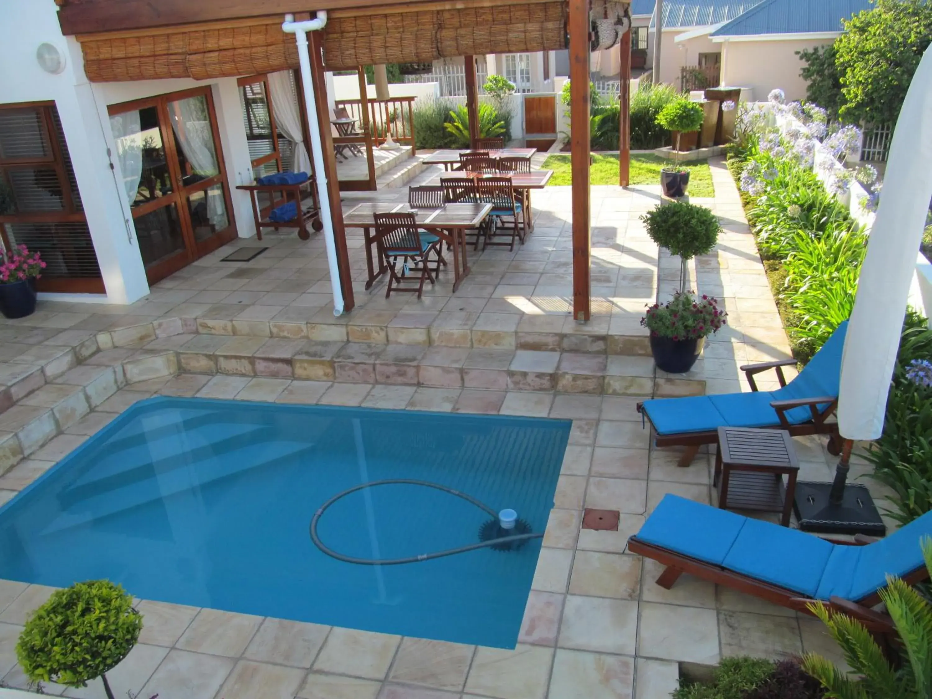 Balcony/Terrace, Swimming Pool in Aquamarine Guest House