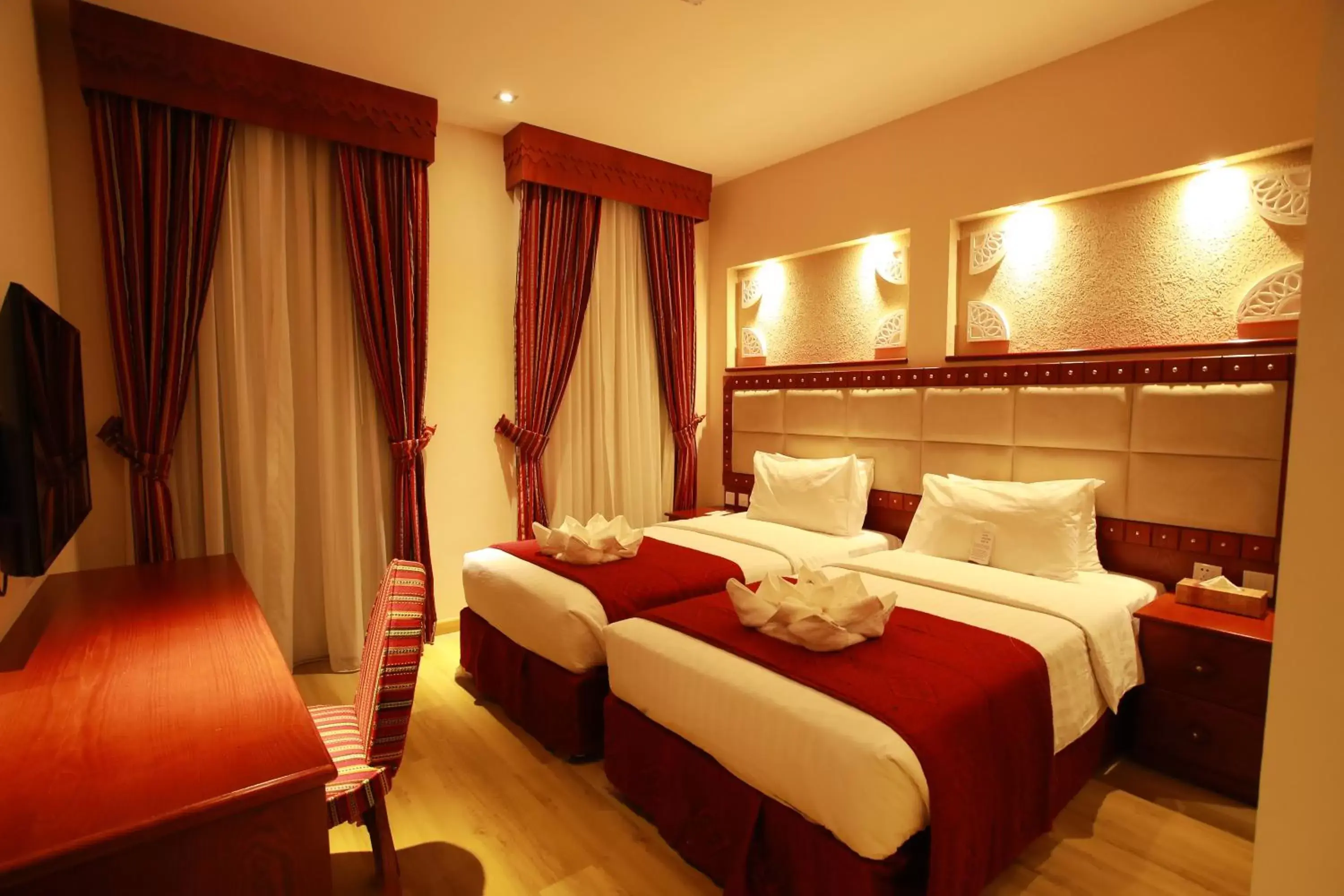 Bed in Al Liwan Suites Rawdat Al Khail