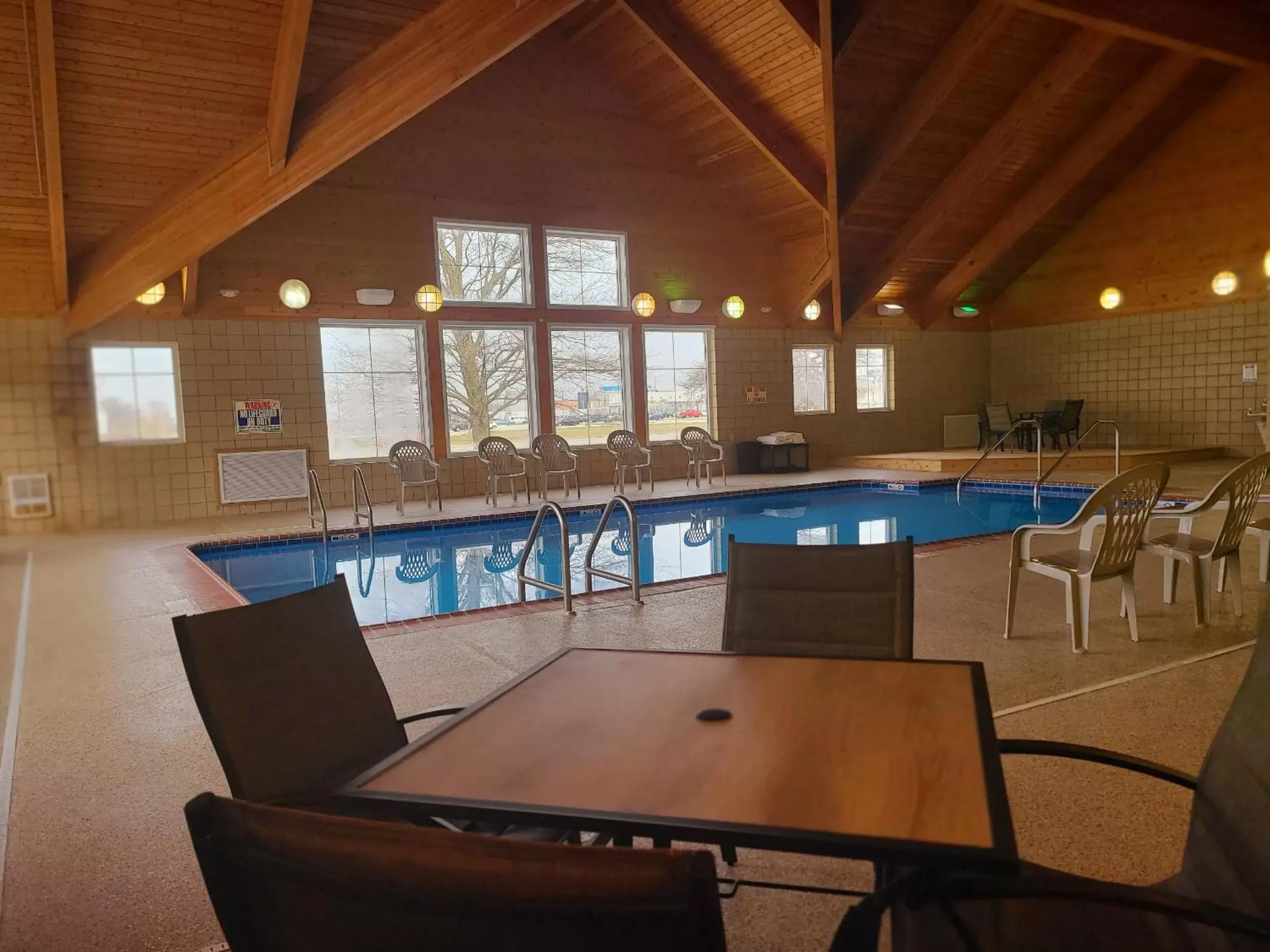 Pool view, Swimming Pool in AmericInn by Wyndham Monmouth