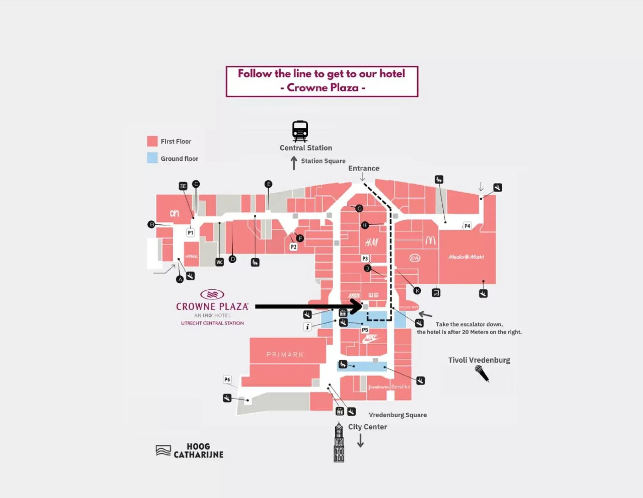 Location, Floor Plan in Crowne Plaza Utrecht - Central Station, an IHG Hotel