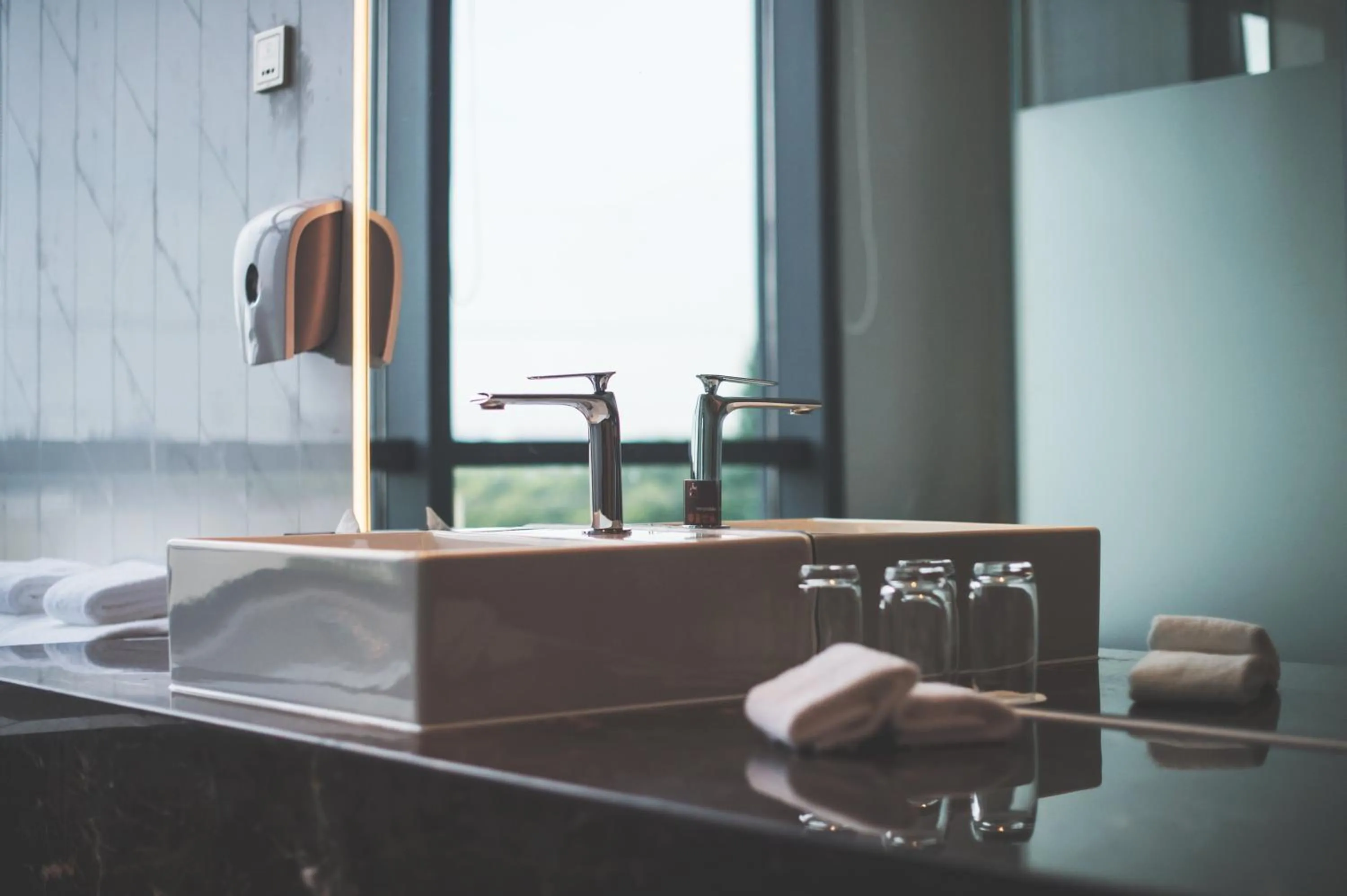 Bathroom in Holiday Inn Express Shanghai Songjiang Fangta by IHG