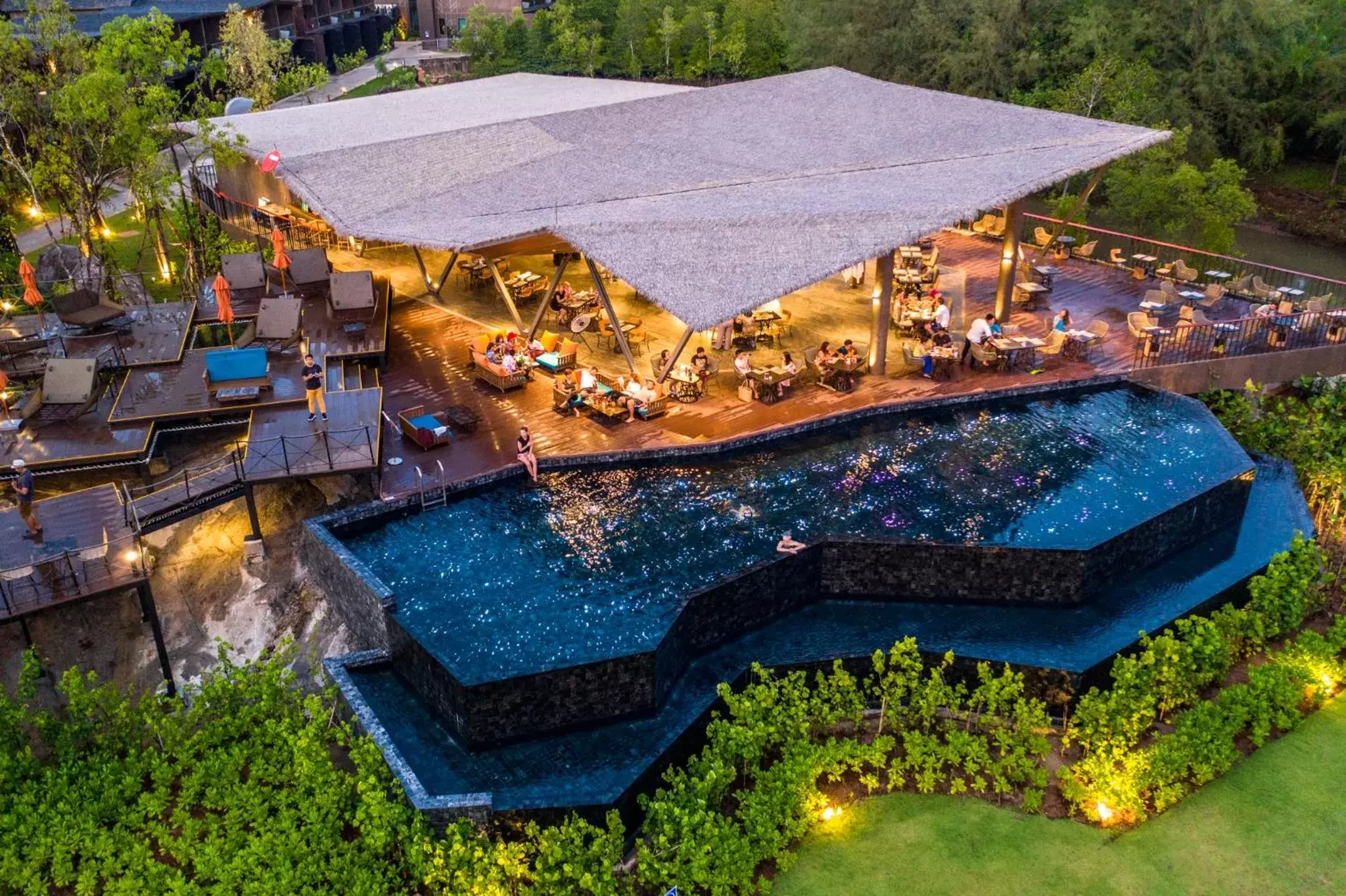 Restaurant/places to eat, Bird's-eye View in Kalima Resort and Villas Khao Lak - SHA EXTRA PLUS