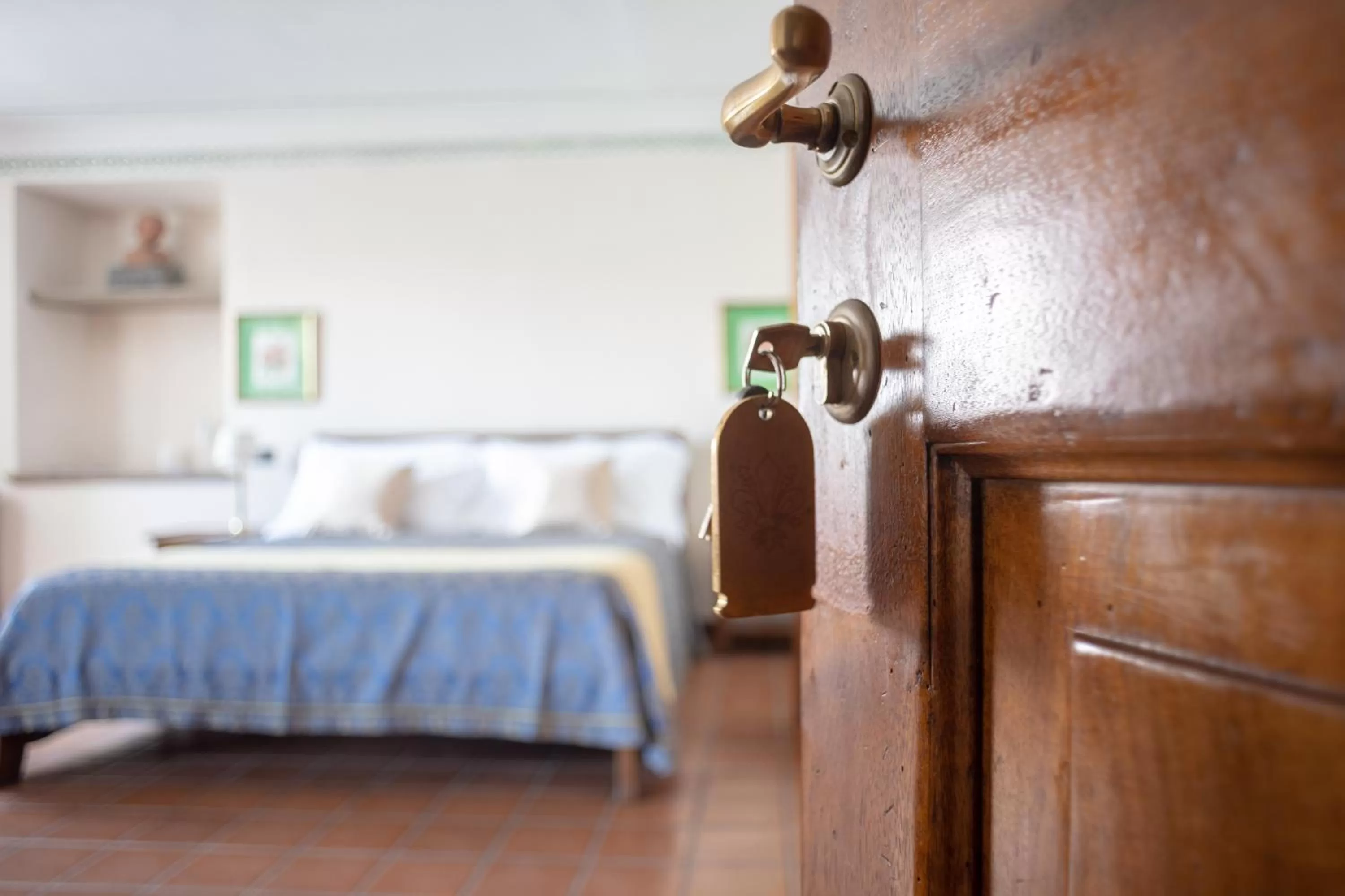 Decorative detail, Bed in B&B Le Cannelle FIESOLE