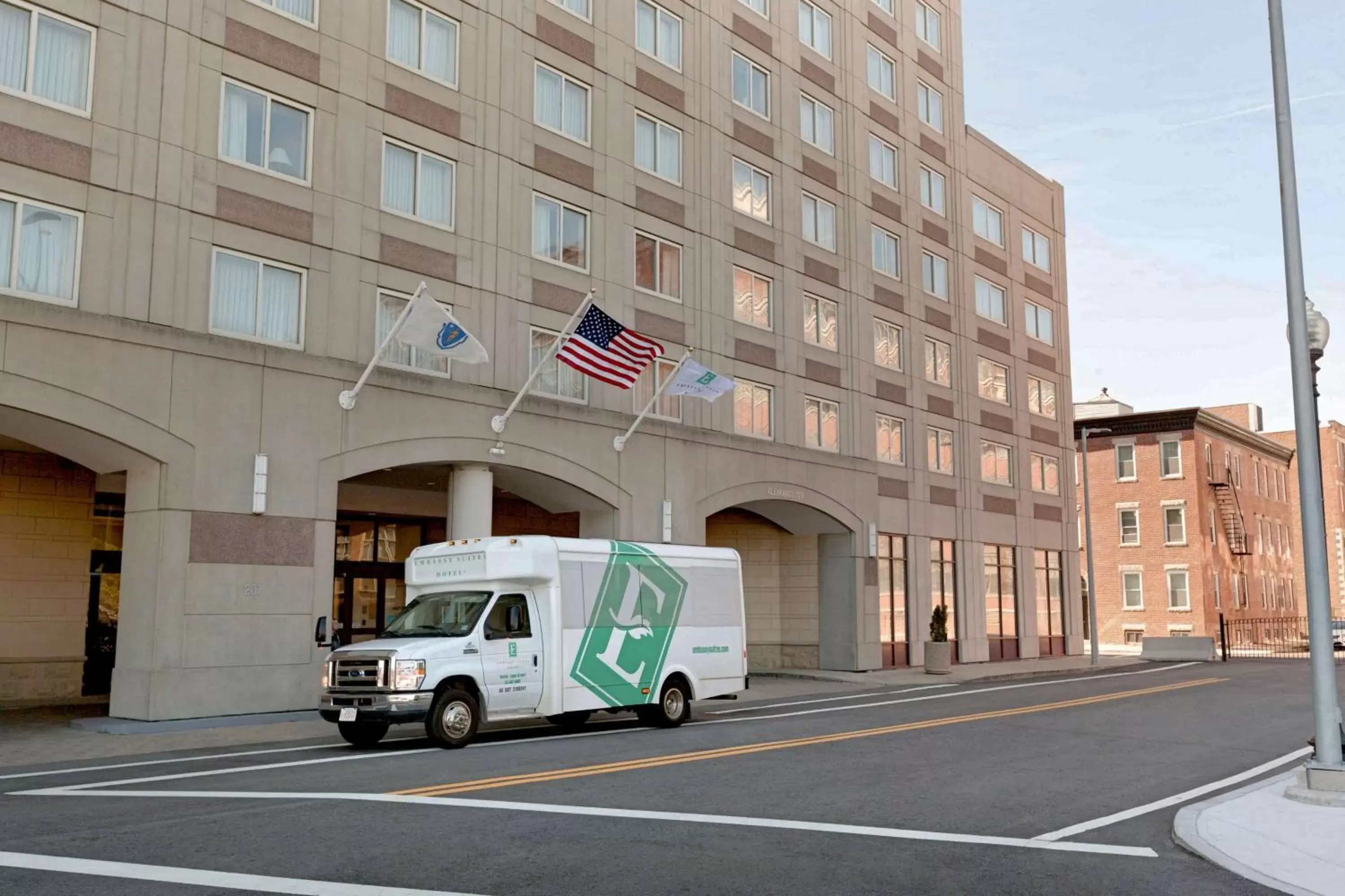 Property Building in Embassy Suites Boston at Logan Airport