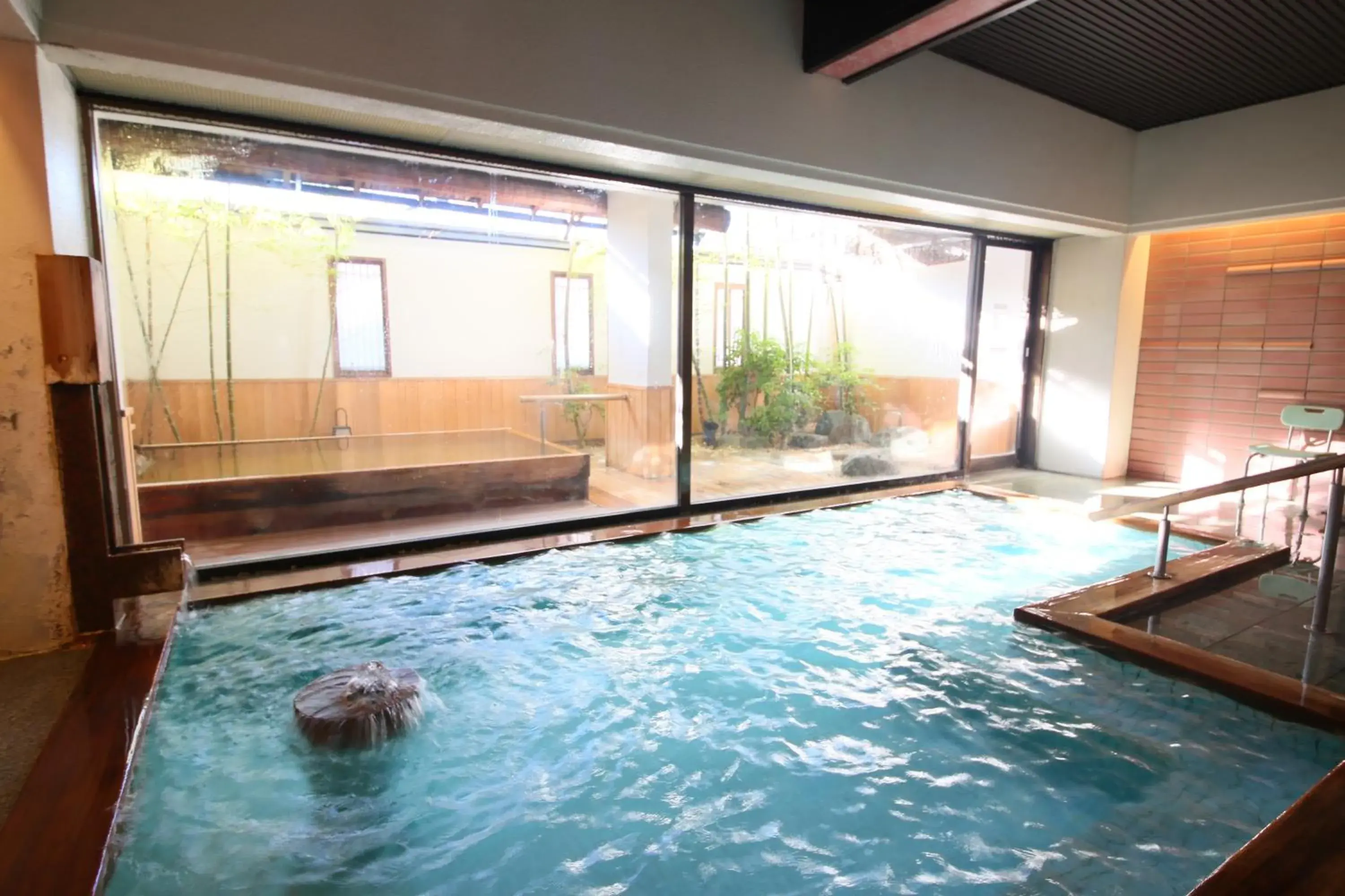Hot Spring Bath, Swimming Pool in Hotel Tamanoyu
