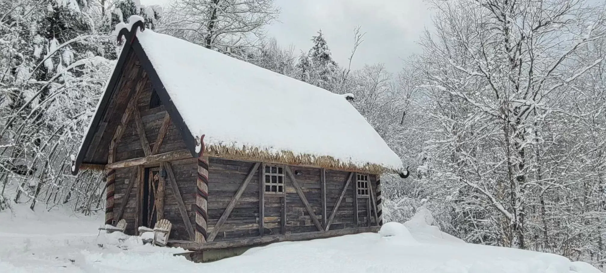 Property building, Winter in Vikings Villages Resort